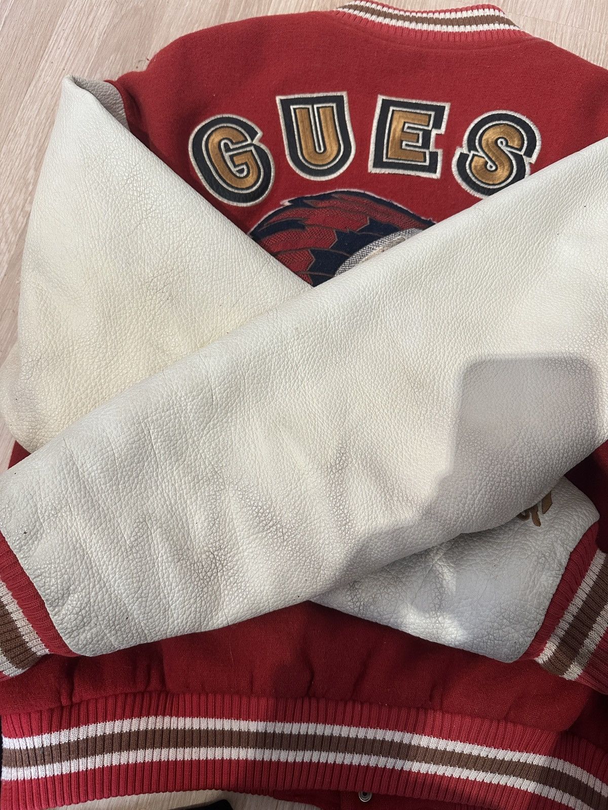 Guess Rare vintage Guess Georges Marciano Varsity Jacket Size US XL / EU 56 / 4 - 12 Thumbnail