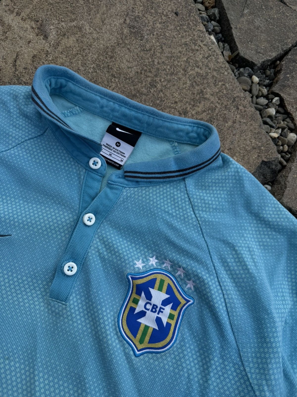 Nike × Vintage Y2K Nike Brazil polo jersey Size US M / EU 48-50 / 2 - 6 Thumbnail
