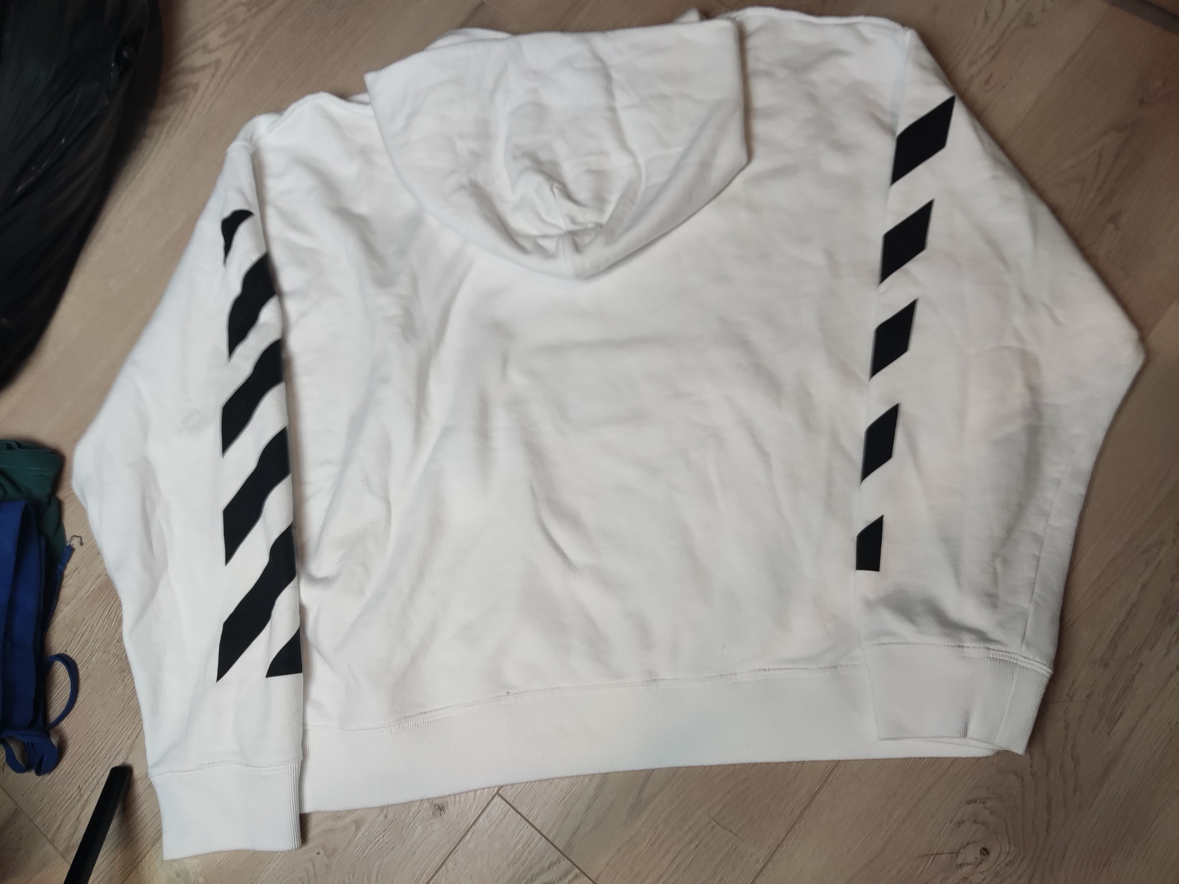 Off-White Off white Helvetica oversized hoodie diag arrow print stripe Size US XXL / EU 58 / 5 - 11 Thumbnail