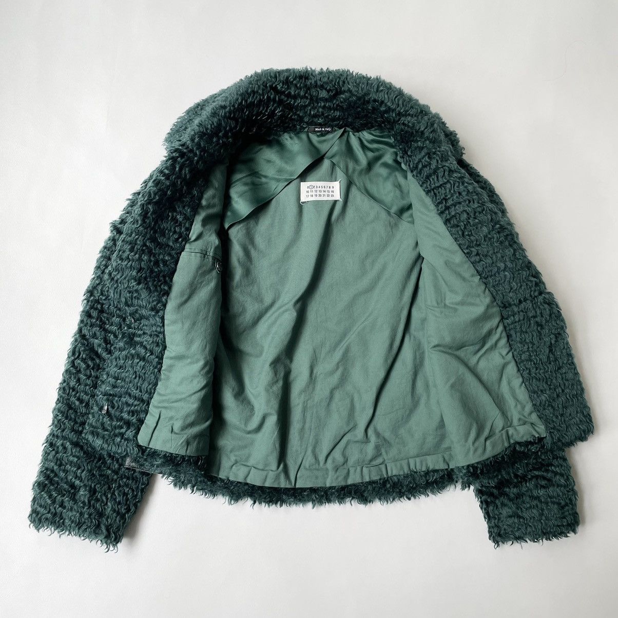 Maison Margiela A/W 13 Emerald Green Mohair Jacket Size S / US 4 / IT 40 - 11 Thumbnail