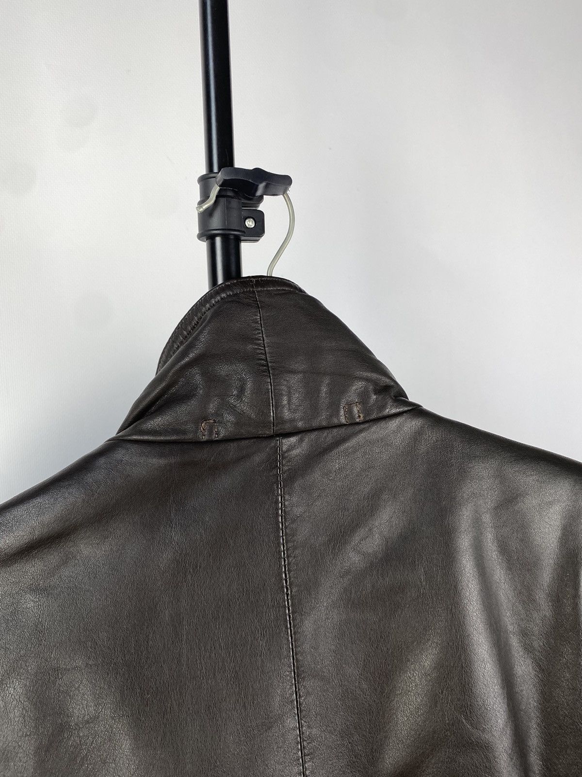 Vintage Vintage Leather Jacket Genuine Leahter bomber Moto Oldmoney Size US L / EU 52-54 / 3 - 13 Thumbnail