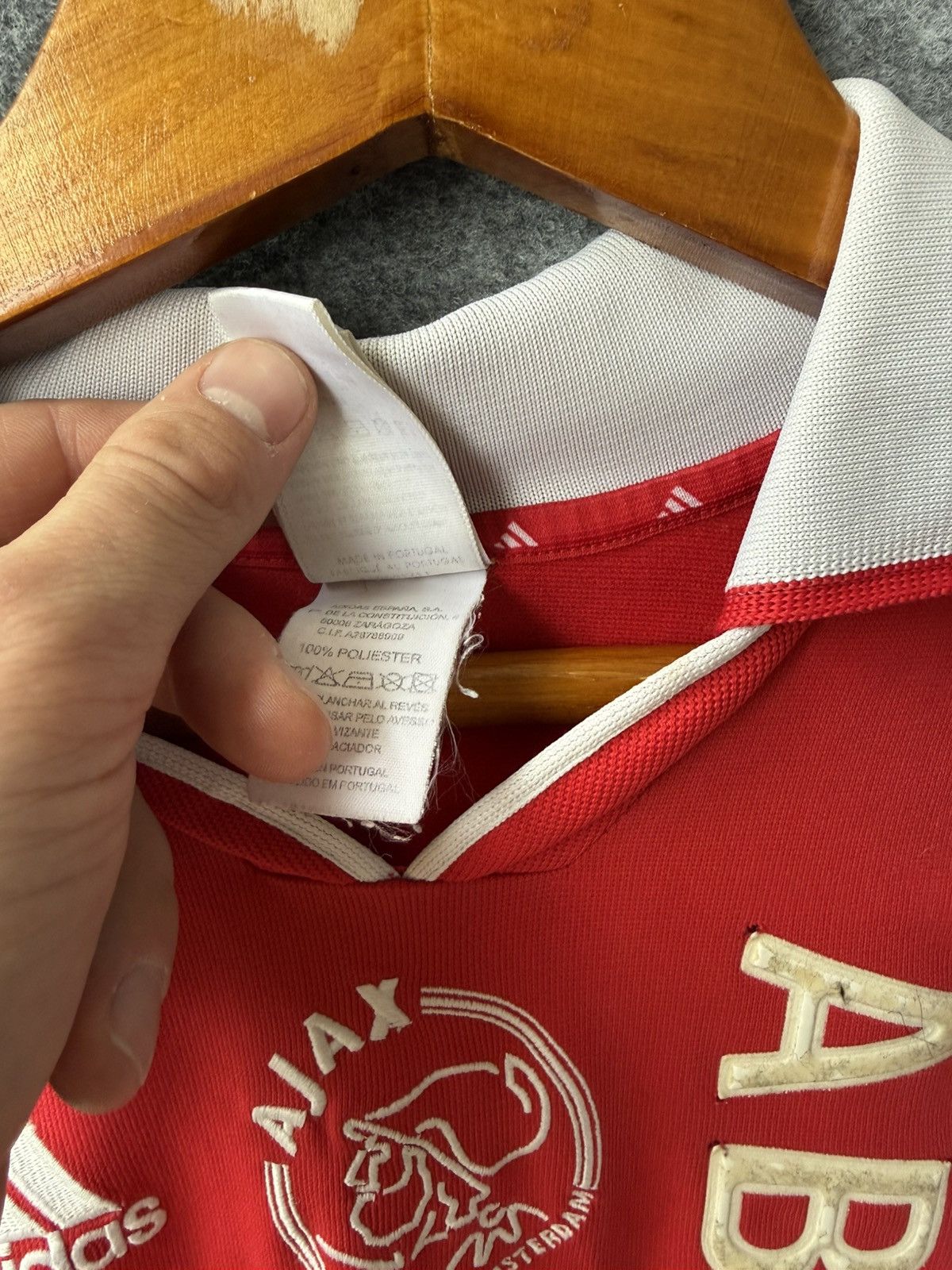 Adidas Vintage Adidas Ajax Amsterdam 2000s home football shirt Size US L / EU 52-54 / 3 - 16 Thumbnail