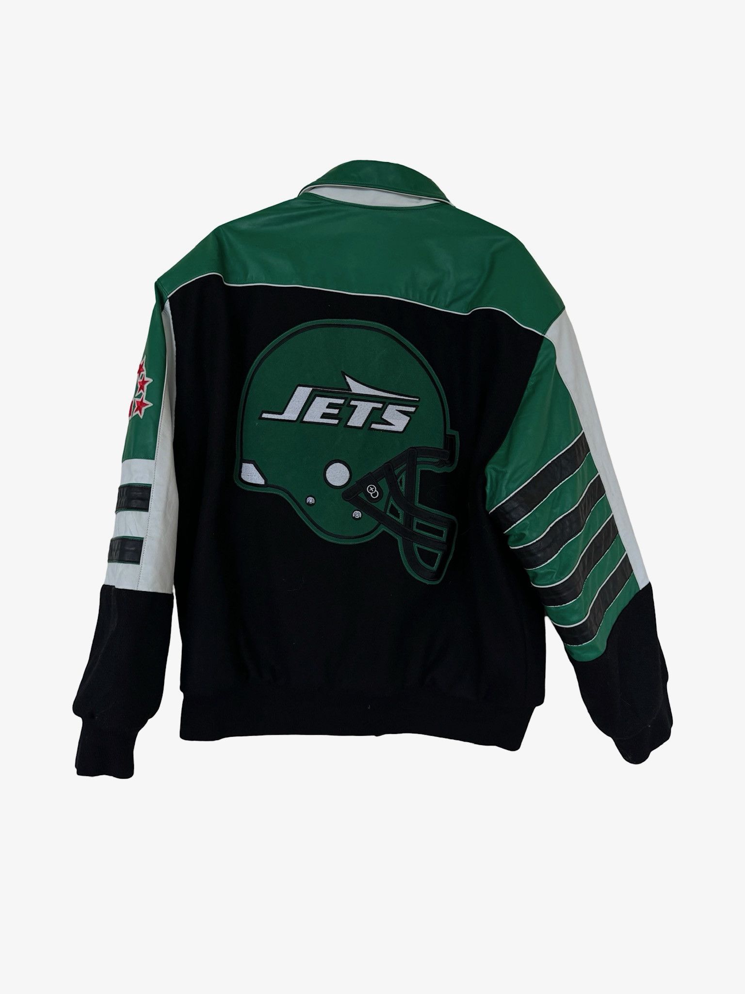 Vintage New York Jets 90's Bomber Jacket Size US XL / EU 56 / 4 - 2 Thumbnail