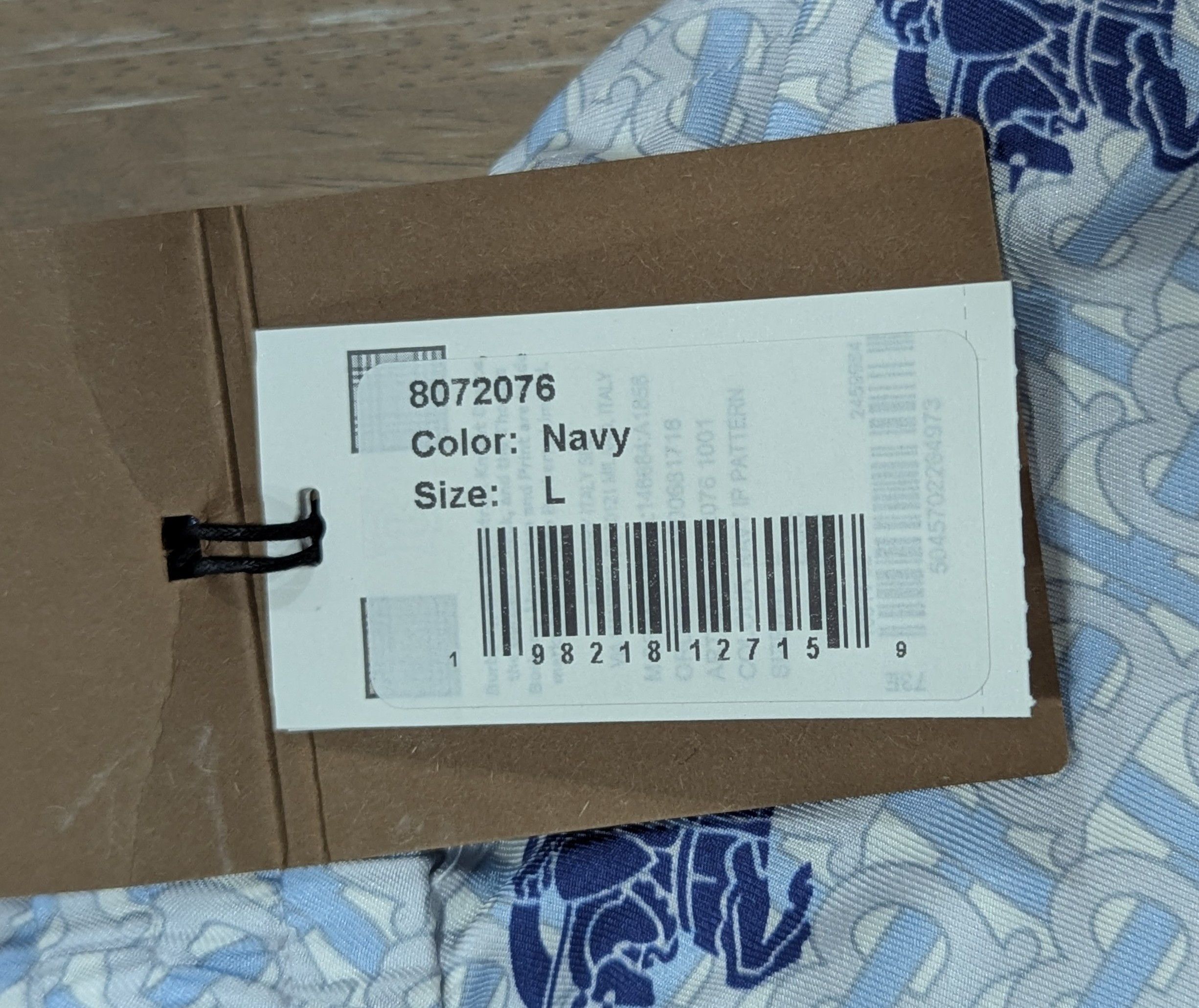Burberry Burberry Monogram Print Silk Shorts Light Blue/Navy Large Size US 34 / EU 50 - 10 Thumbnail