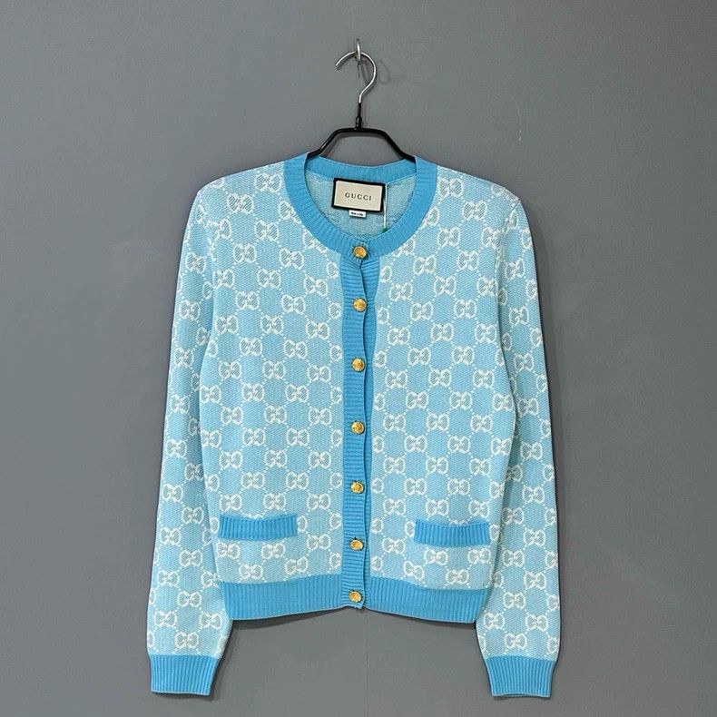 Gucci Gucci Blue full-print gold buckle knit 2506-Nextarrow Size M / US 6-8 / IT 42-44 - 1 Thumbnail