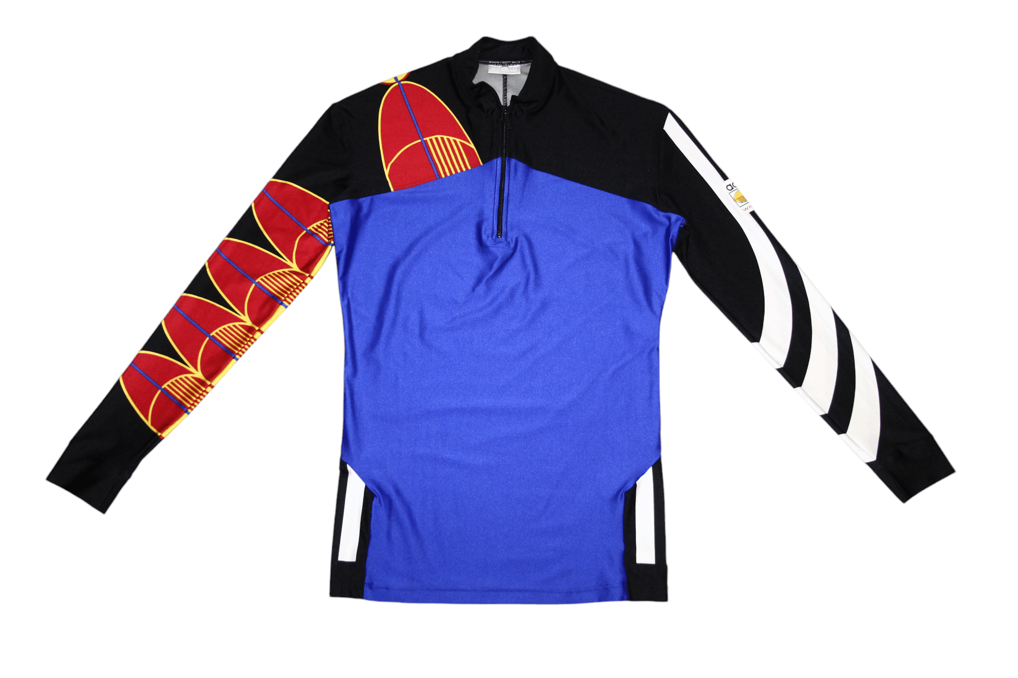 Adidas RARE💥80's 90's Adidas Cycling Winspeed 1/3 Zip L/S Jersey Size US L / EU 52-54 / 3 - 4 Thumbnail