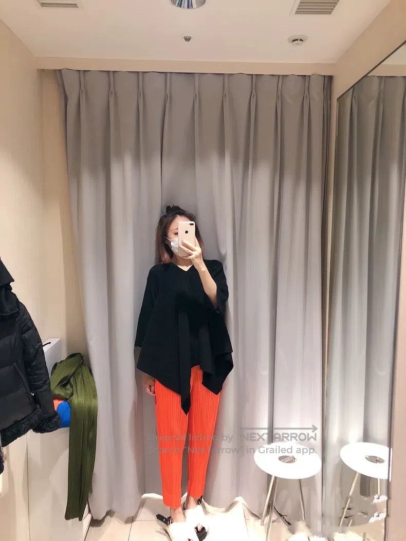 Issey Miyake Issey Miyake size:2 Orange Trousers Size 31" - 7 Thumbnail