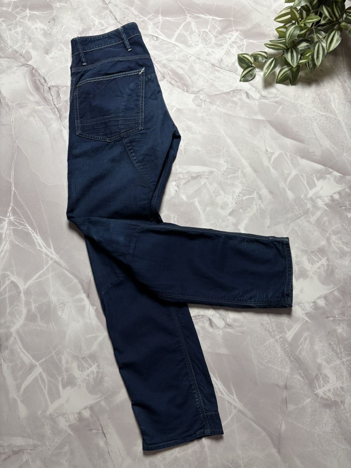 G-Star G Star Raw Biker Denim 3D Slim Mens Jeans 34 x 33 Size US 34 / EU 50 - 2 Thumbnail