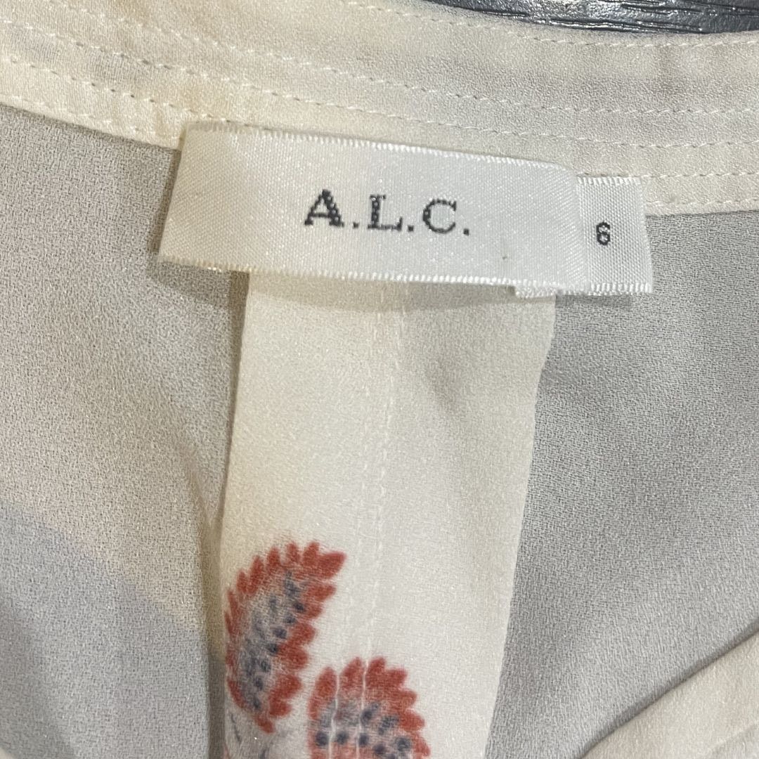 A.L.C. A.L.C. Hari 100% Silk Blouse Floral Boho Peasant Milkmaid Size M / US 6-8 / IT 42-44 - 3 Thumbnail