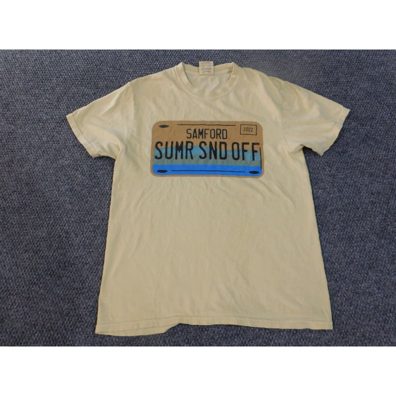 Comfort Colors Comfort Colors Shirt Mens M Yellow Logo Crew Neck Short Sleeve T-Shirt Breathing Knit Cotton Size US M / EU 48-50 / 2 - 3 Thumbnail