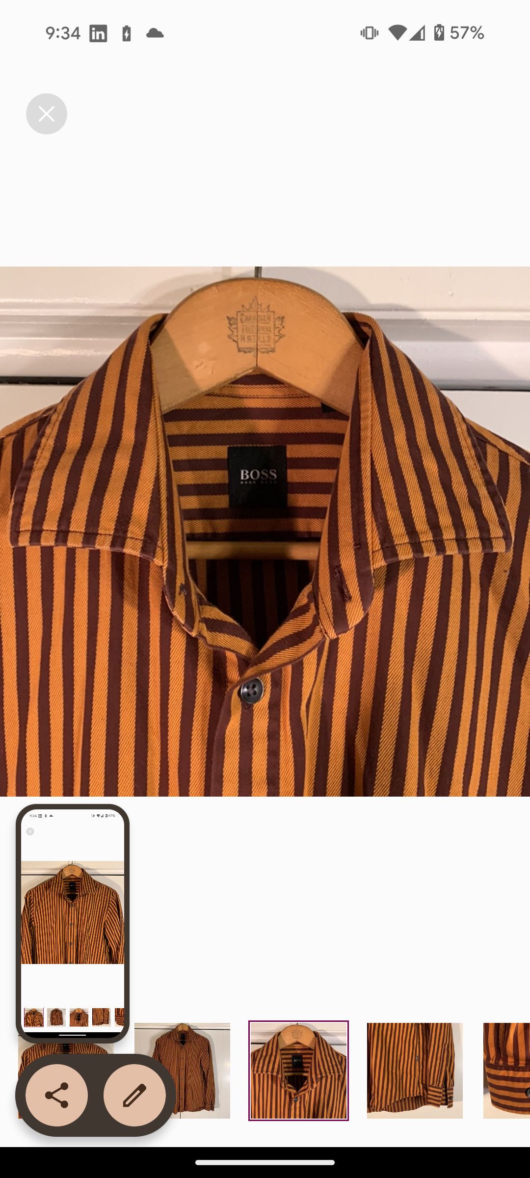 Hugo Boss Hugo Boss Sport Shirt Size US L / EU 52-54 / 3 - 6 Thumbnail