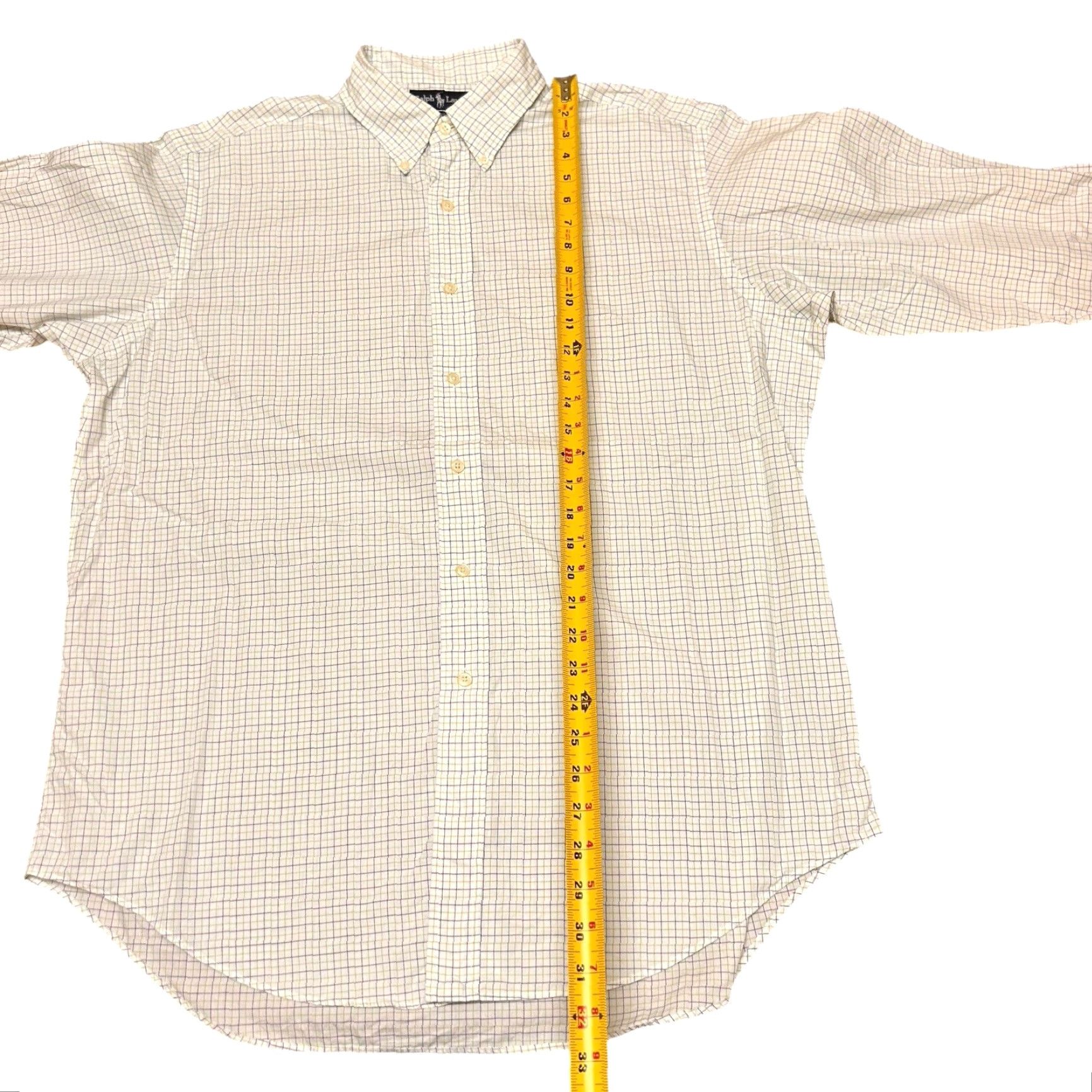 Ralph Lauren Ralph Lauren Yarmouth Mens Button-Up Shirt 16.5 32/33 Purple Plaid Cotton Oxford Multicolor Size US XL / EU 56 / 4 - 7 Thumbnail