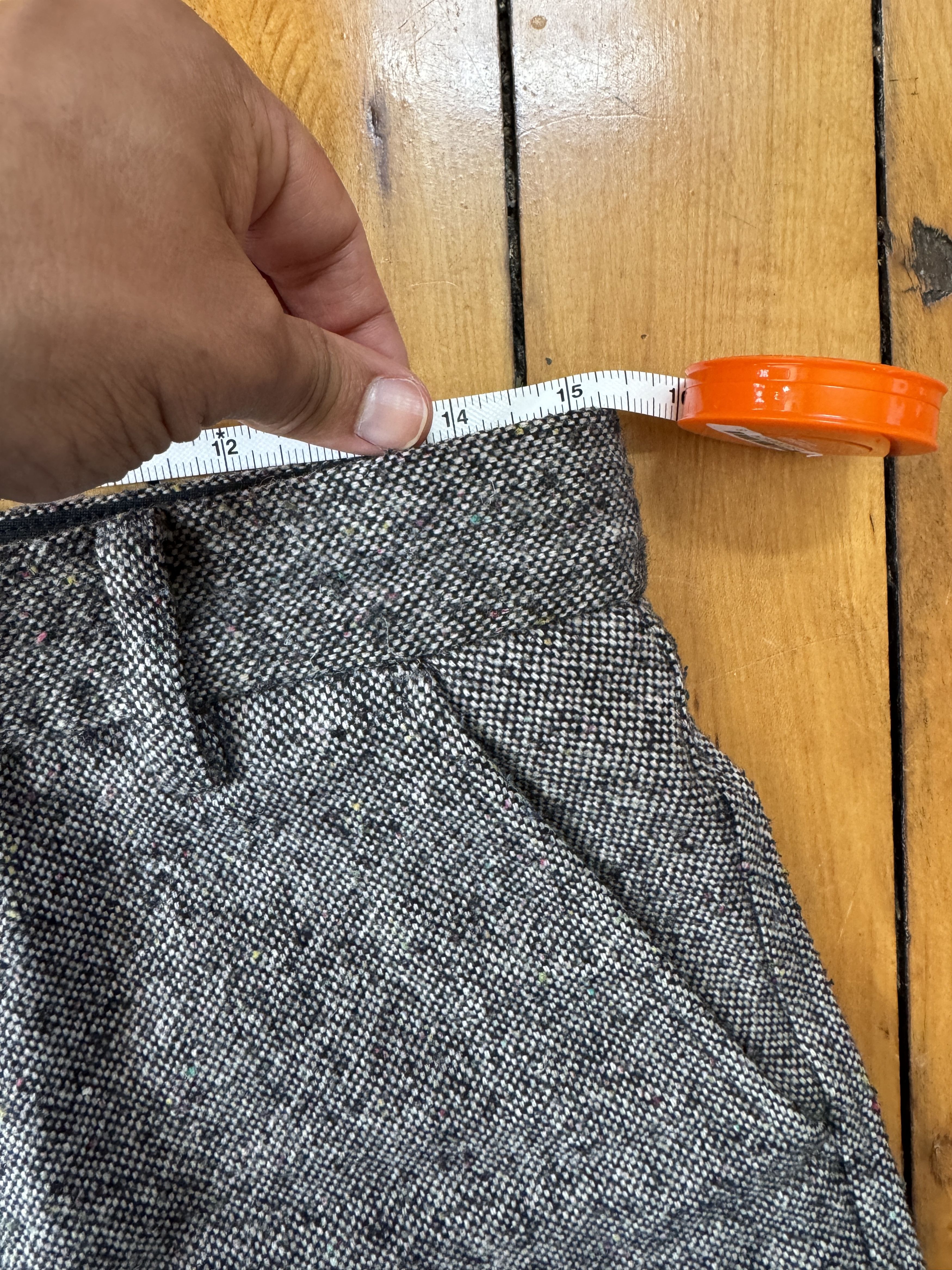 8.15 August Fifteenth Speckled Wool Trousers Size US 30 / EU 46 - 5 Thumbnail