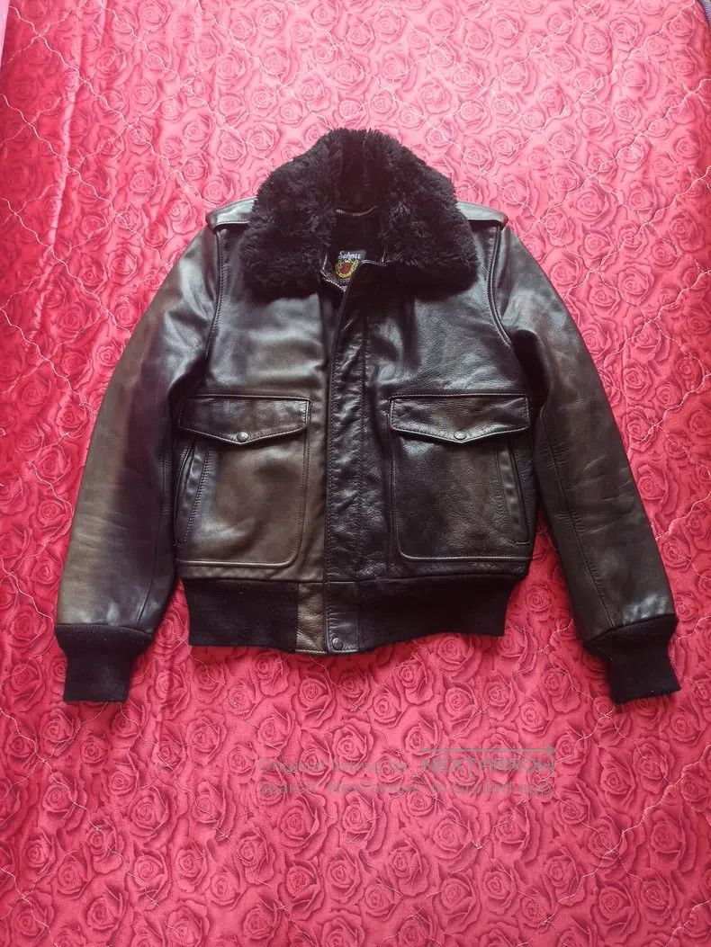 Schott Schott Leather coat Size US M / EU 48-50 / 2 - 1 Thumbnail