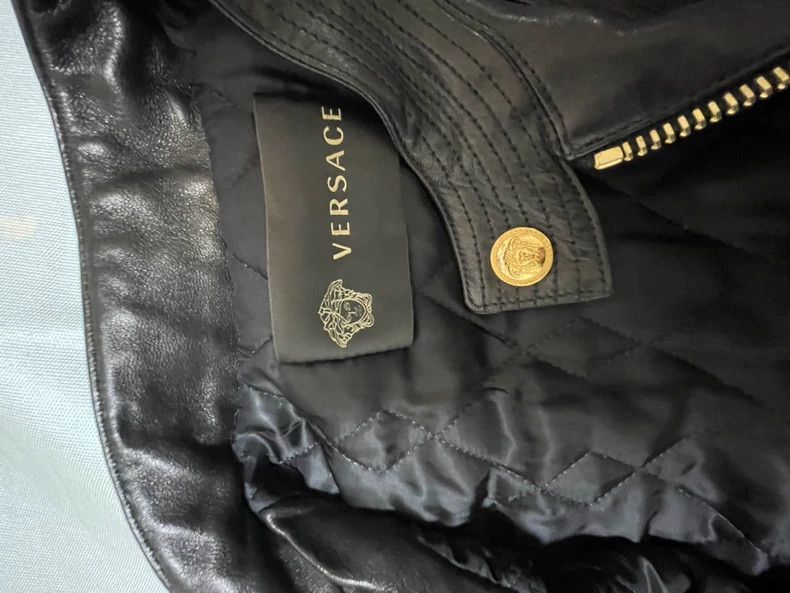 Versace Versace Leather jacket casual leather jacket Size US S / EU 44-46 / 1 - 4 Thumbnail
