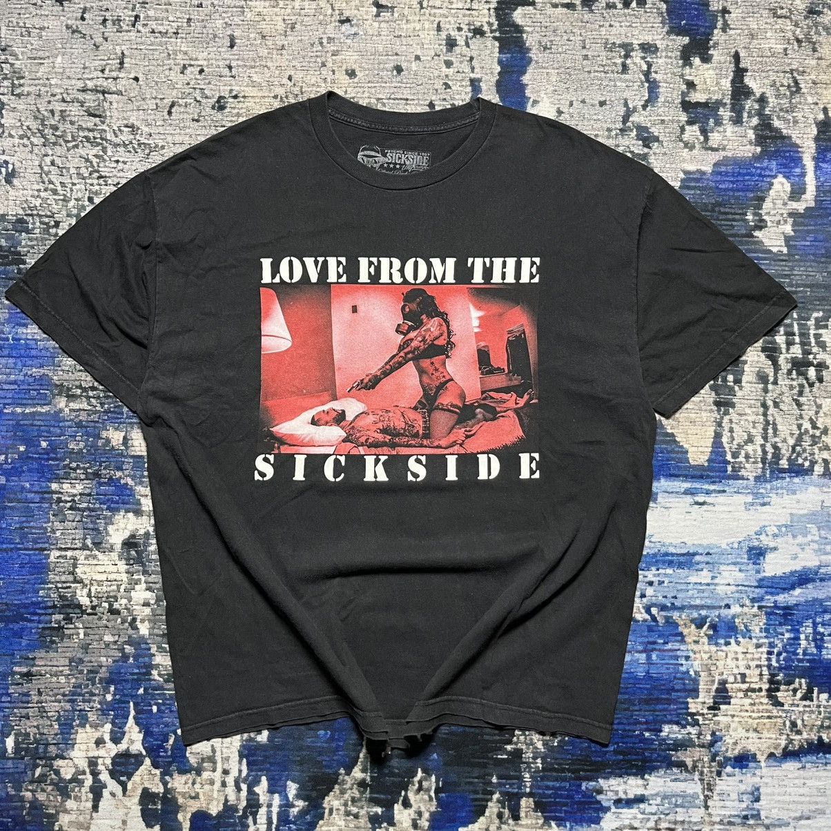 Vintage 🔥Love From Sickside Naked Girl Shoot Man Tees Size US XXL / EU 58 / 5 - 1 Thumbnail
