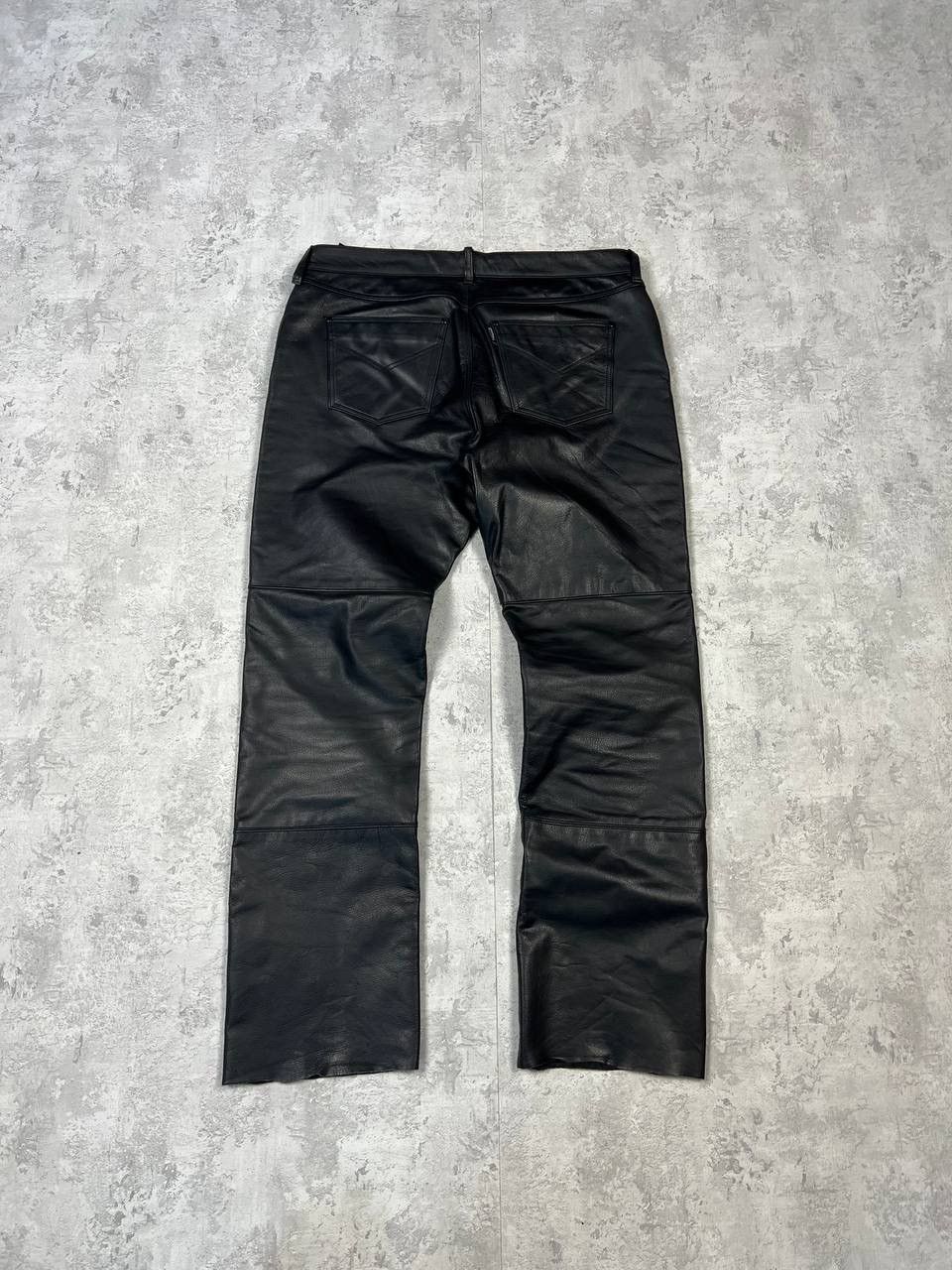 Genuine Leather Polo Vintage Y2K Genuine Leather Moto Pants Size US 43 - 8 Thumbnail