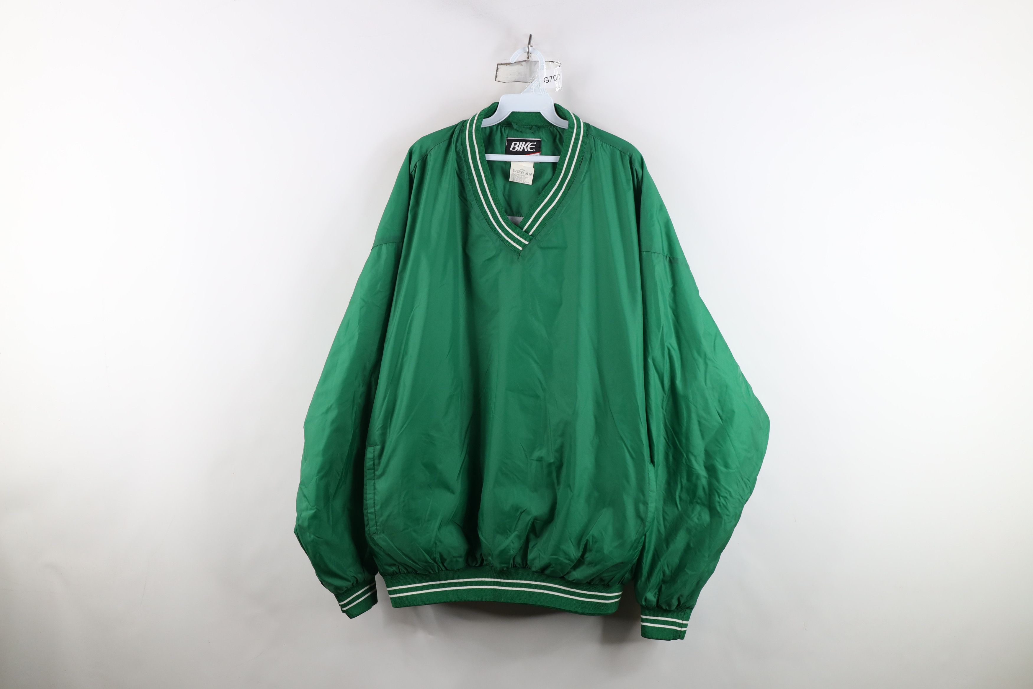 Vintage Vintage 90s Bike Lined Pullover Windbreaker Jacket Green Size US XXL / EU 58 / 5 - 1 Thumbnail