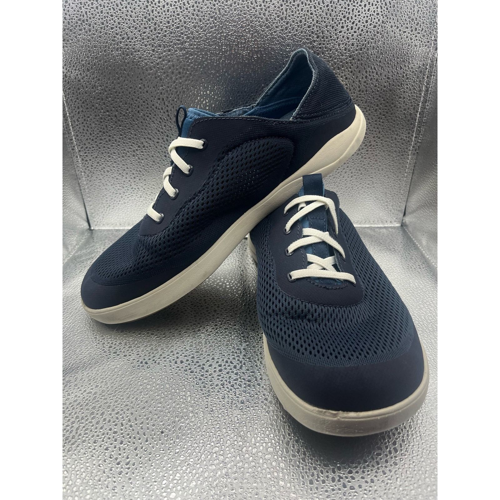 Olukai Olukai Mens Moku Pae Lace Up Shoe in Trench Blue/Off White Size US 10.5 / EU 43-44 - 1 Thumbnail