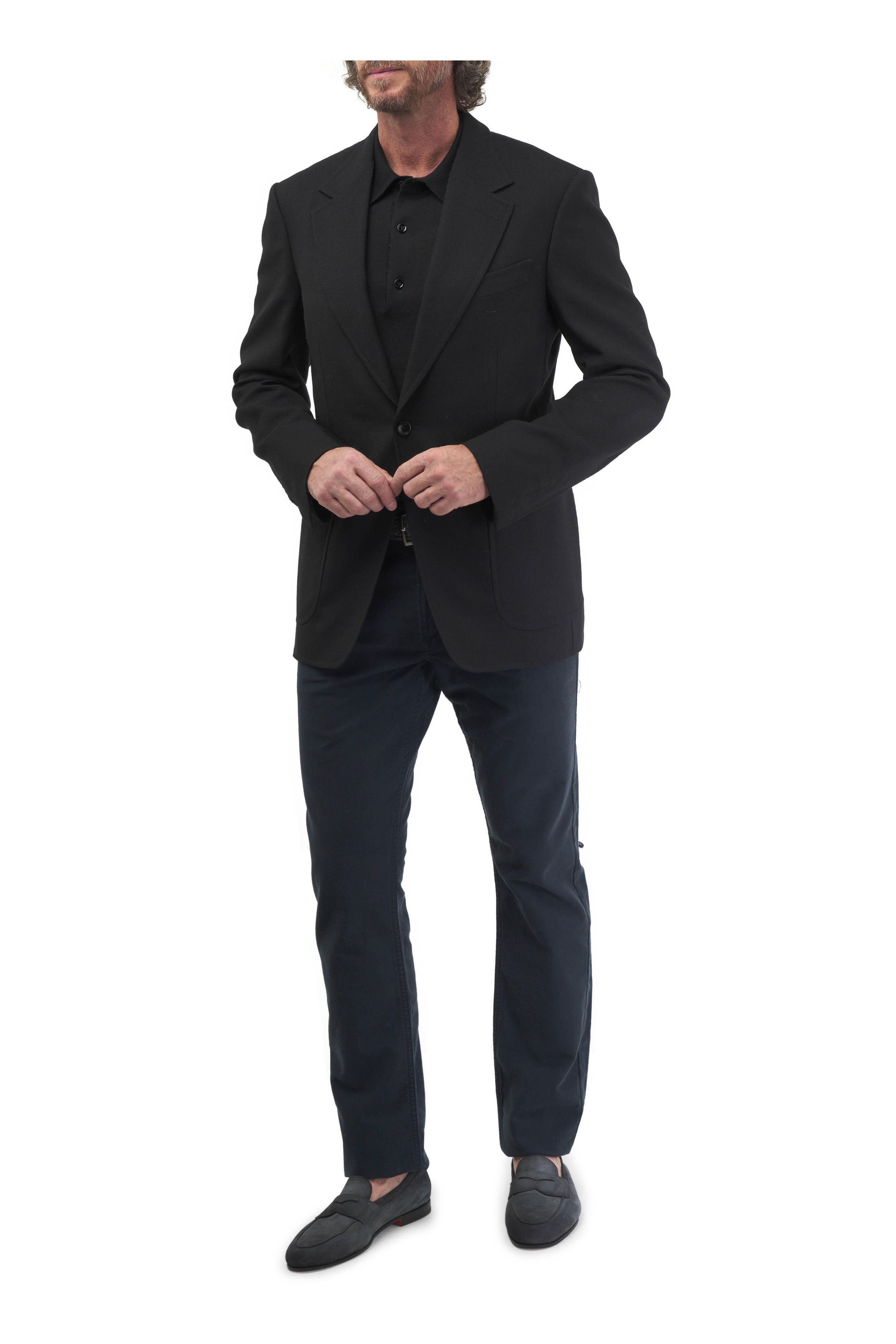 Tom Ford o1mtch0225 Shelton Wool Sportcoat in Black Size US L / EU 52-54 / 3 - 2 Thumbnail