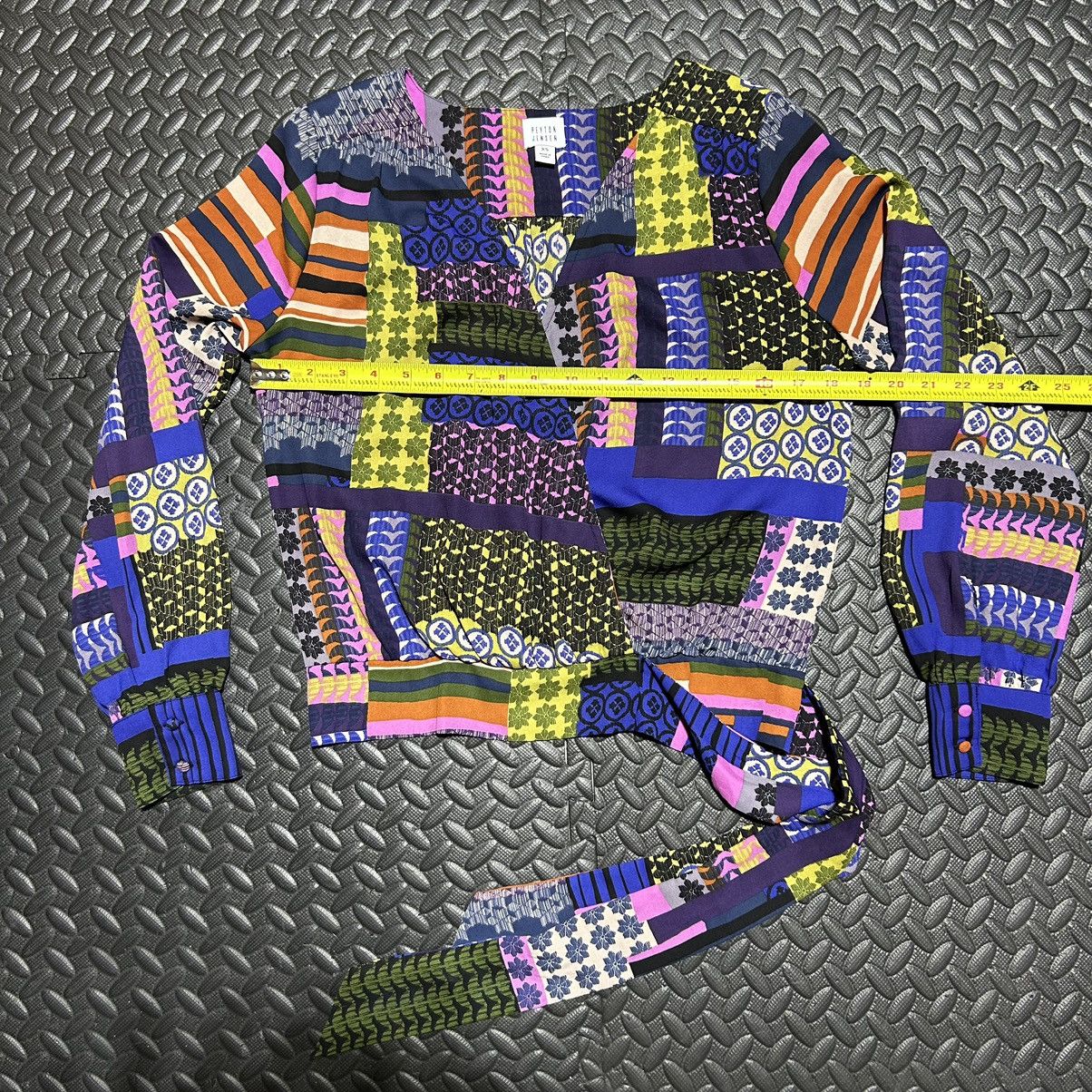 Other Peyton Jensen Patchwork Wrap Top Tie Bow Waist Women's XS Size XS / US 0-2 / IT 36-38 - 5 Thumbnail