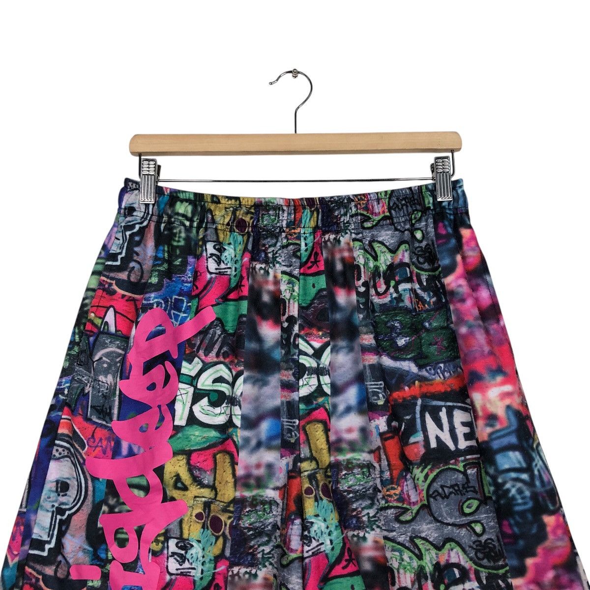 Japanese Brand 📌Vintage Short Pants Dig Deep Full Print Punk Design Size US 30 / EU 46 - 4 Thumbnail