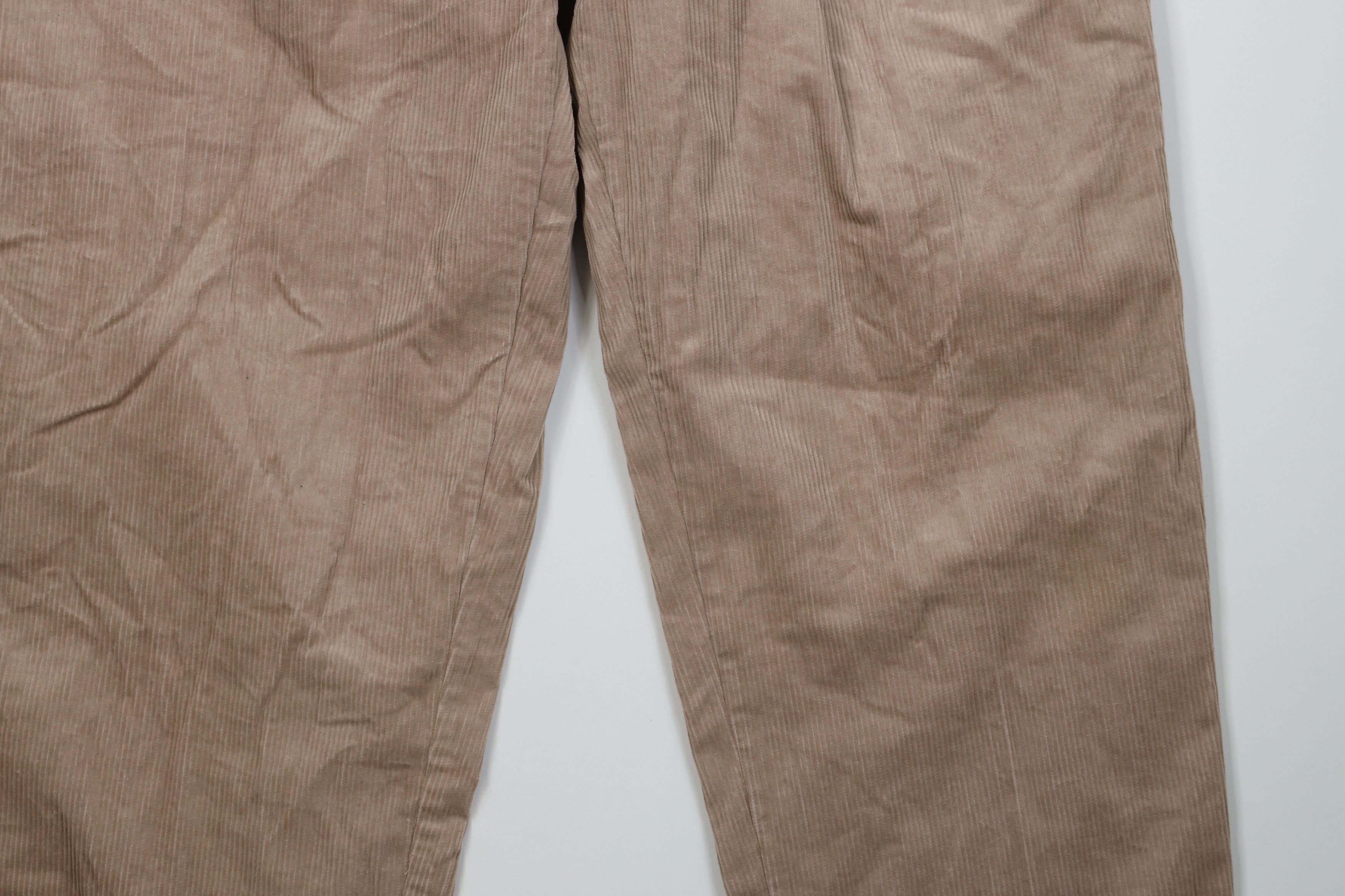 Vintage Vintage 90s Streetwear Wide Leg Corduroy Chino Pants Beige Size US 42 / EU 58 - 4 Thumbnail