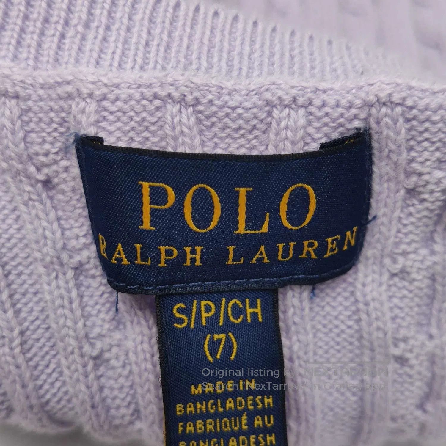 Polo Ralph Lauren Polo Lavender Cable. Size M / US 6-8 / IT 42-44 - 3 Thumbnail