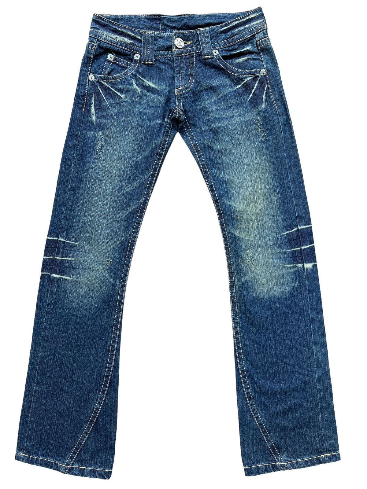 Japanese Brand Japan Flare Jeans Japan Boot Cut Low Rise Denim 29x32 Size 29" - 2 Thumbnail