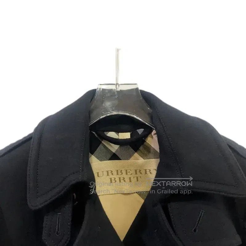 Burberry Burberry Black Wool Women's Trench Coat. Size XS / US 0-2 / IT 36-38 - 3 Thumbnail