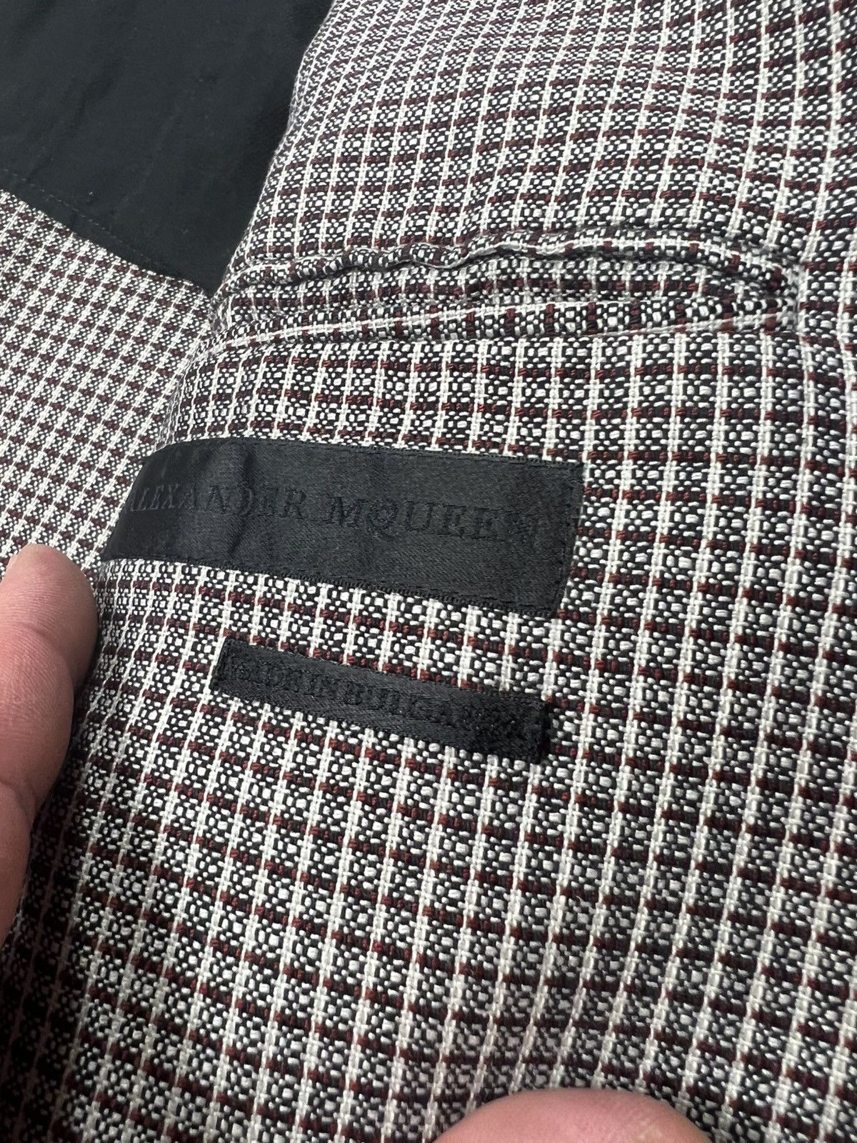 Alexander McQueen Alexander McQueen Silk Blazer Jacket Check Pattern Size 52 Size 42R - 12 Thumbnail