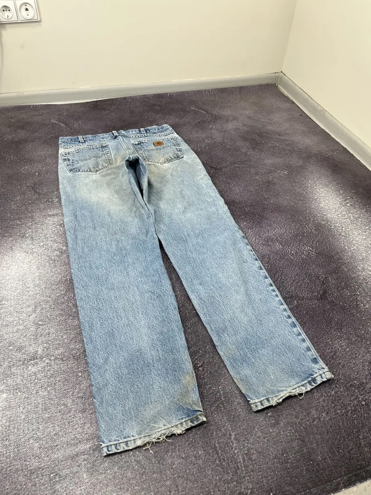 Carhartt × Vintage Vintage Carhartt Faded Blue Denim Relaxed Fit Hype Jeans Size US 34 / EU 50 - 3 Thumbnail