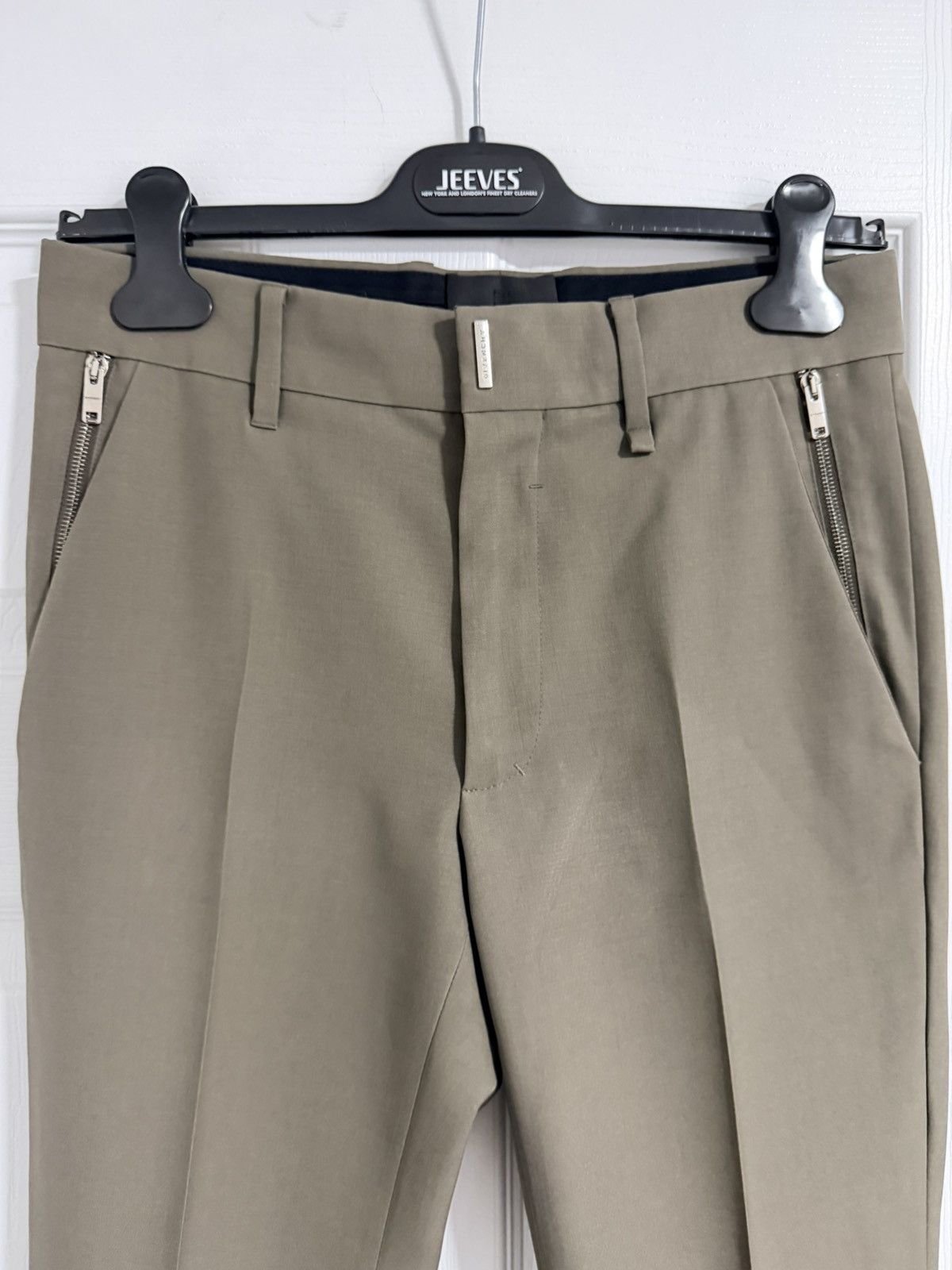Givenchy Givenchy Zip Pocket Brown Tailored Pants Size US 28 / EU 44 - 3 Thumbnail