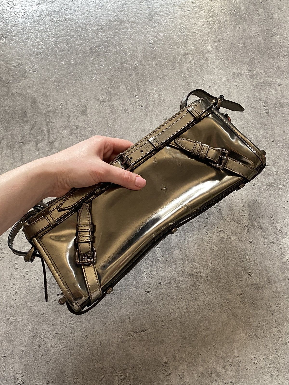 Burberry Burberry Leather Metallic Clutch Size ONE SIZE - 4 Thumbnail