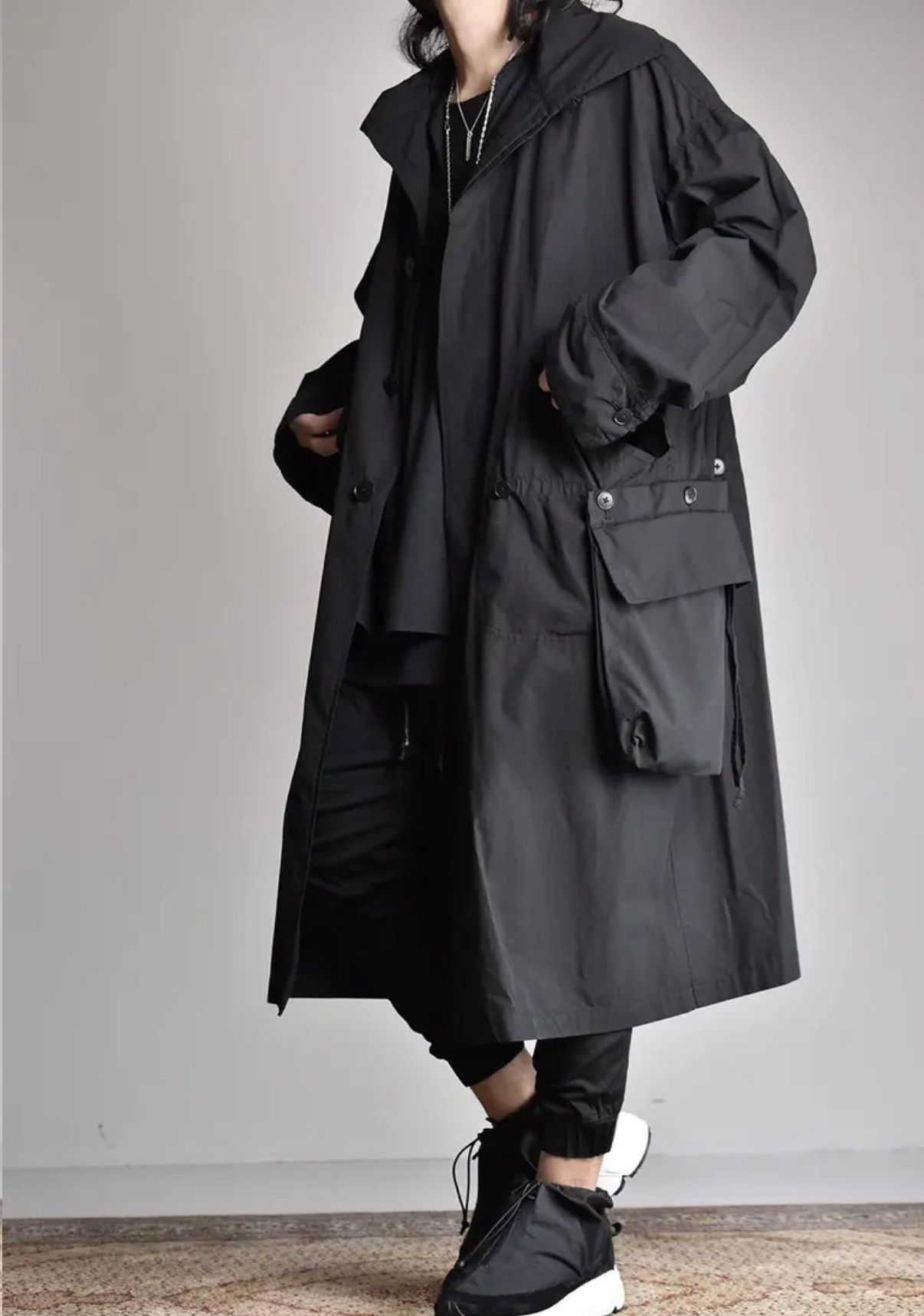 The Viridi-anne The Viridi-anne Cotton Linen Coat "Indigo" Size US L / EU 52-54 / 3 - 16 Thumbnail