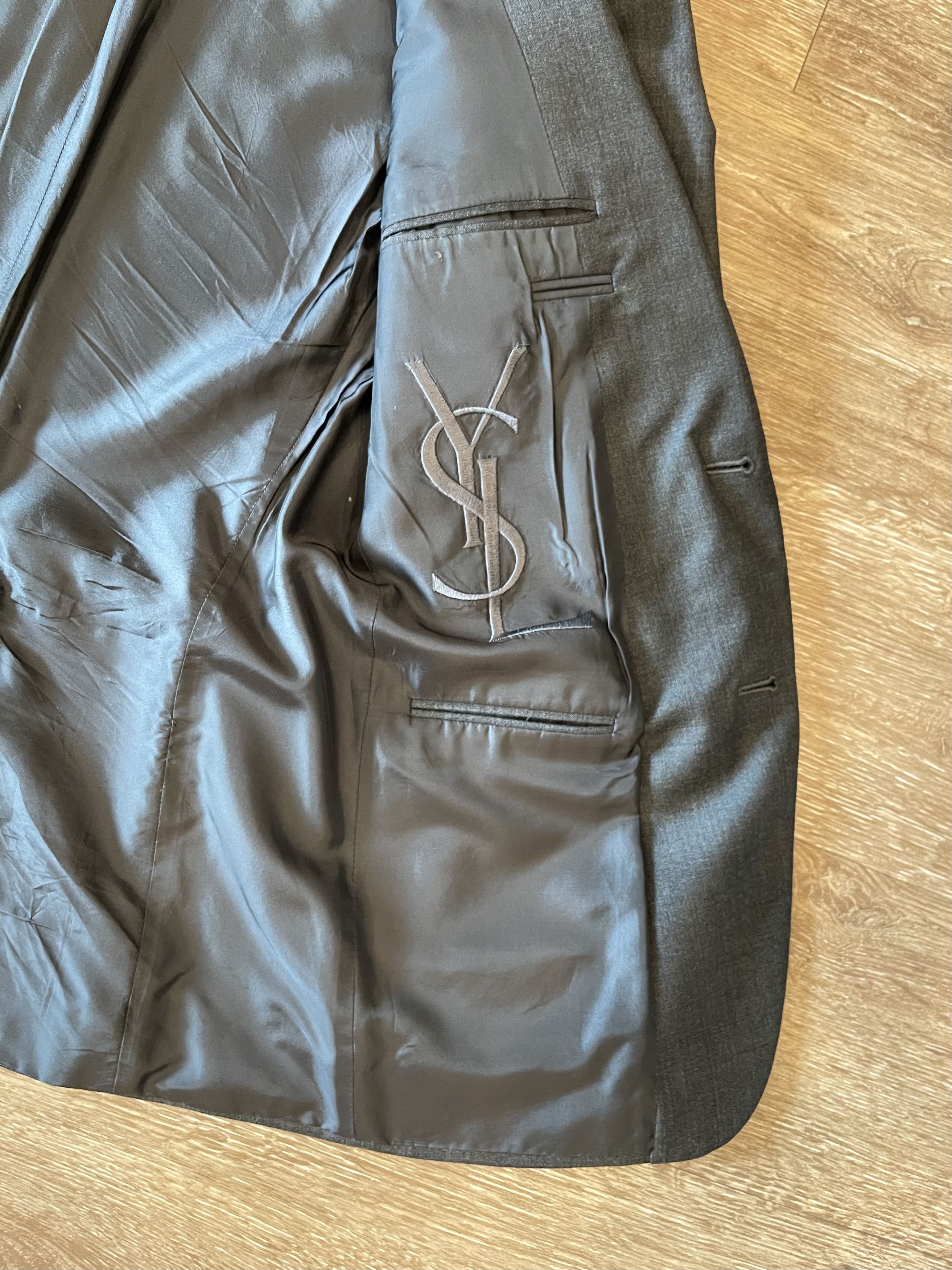 YVES SAINT LAURENT - ANTHRACITE WOOL JACKET
