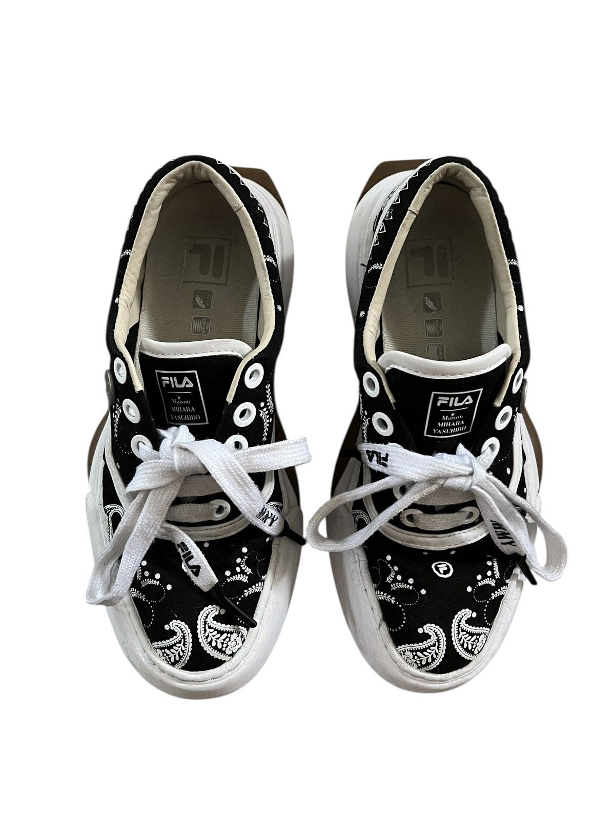 Fila × Maison MIHARA YASUHIRO Fila Fusion x Miharayasuhiro Paisley Sneakers Size US 7 / IT 37 - 5 Thumbnail