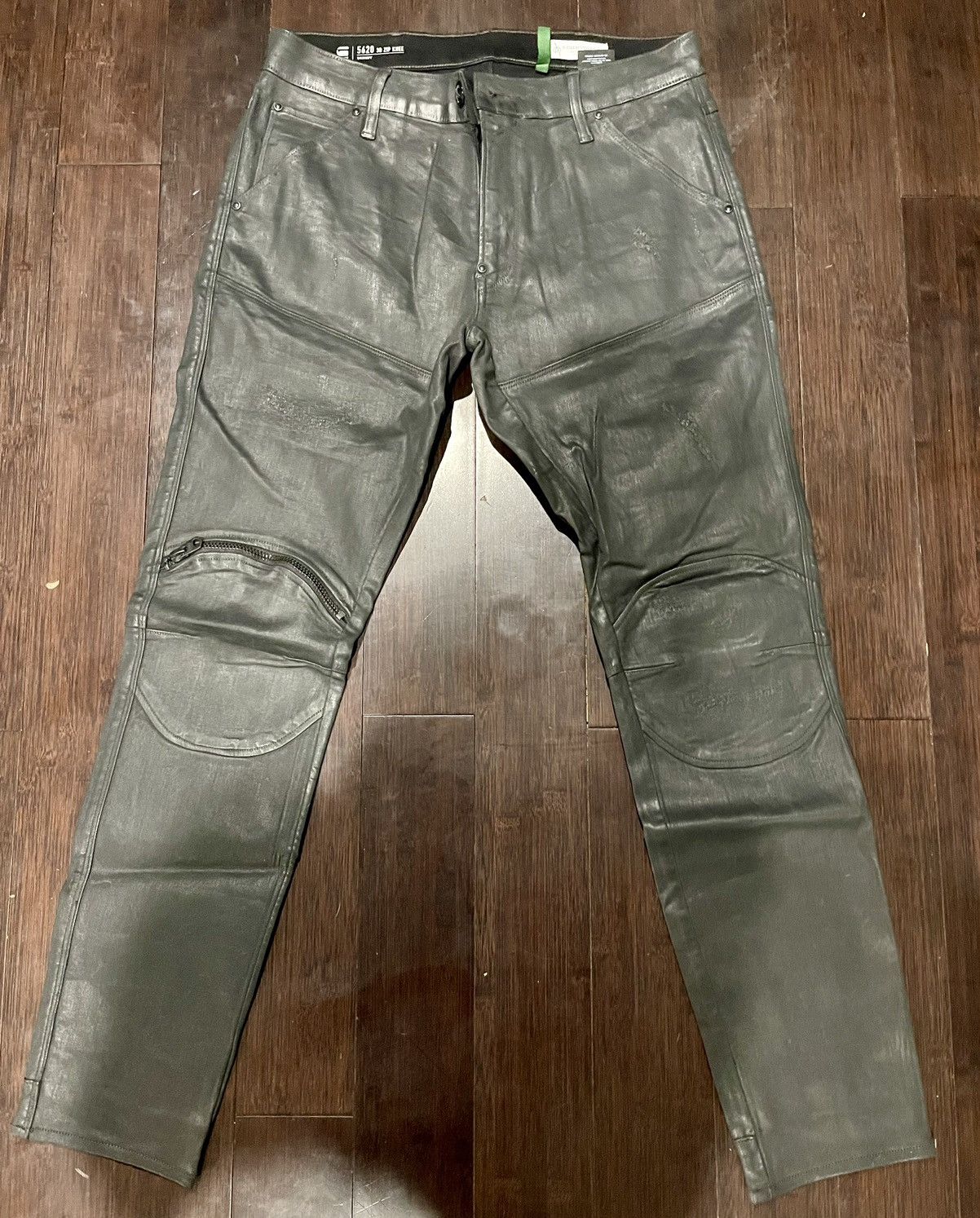 Metallic Silver G Star Raw Jeans