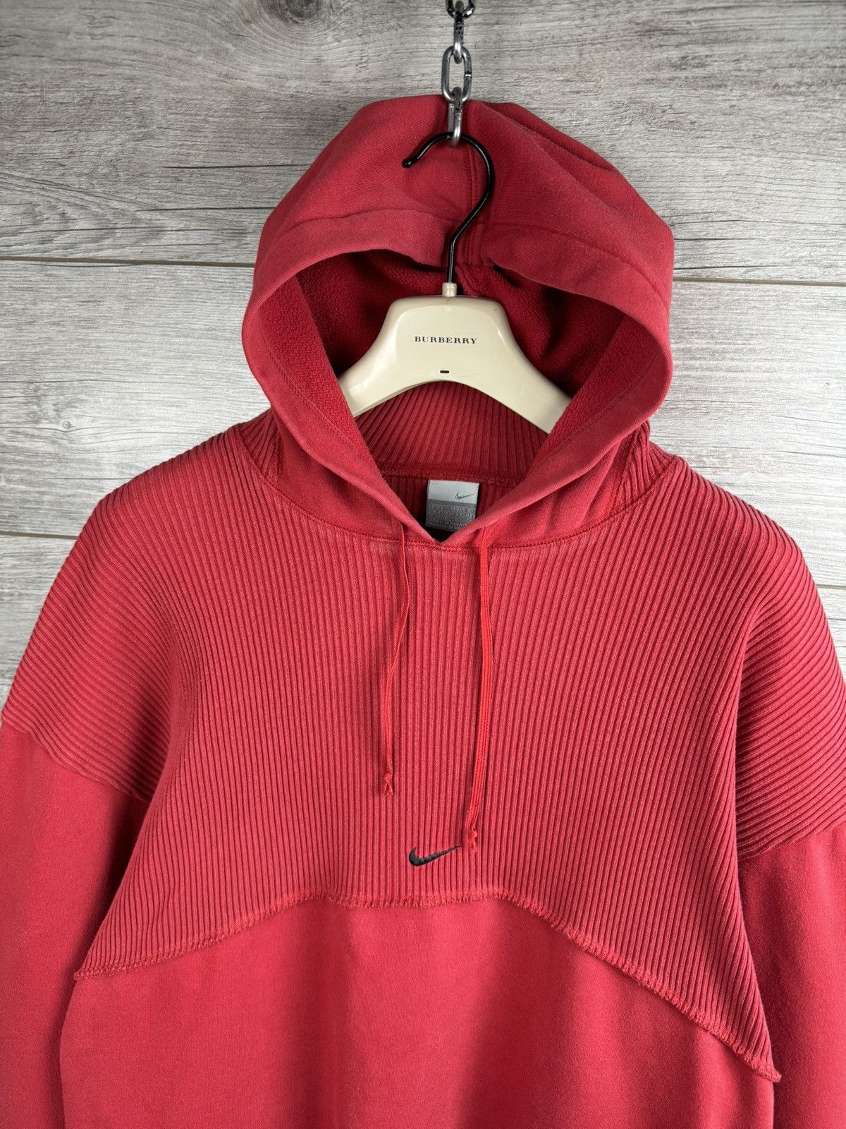 Nike VINTAGE NIKE CENTER SWOOSH HOODIE 90S SIZE L TRAVIS SCOTT 🛍️ Size US L / EU 52-54 / 3 - 6 Thumbnail