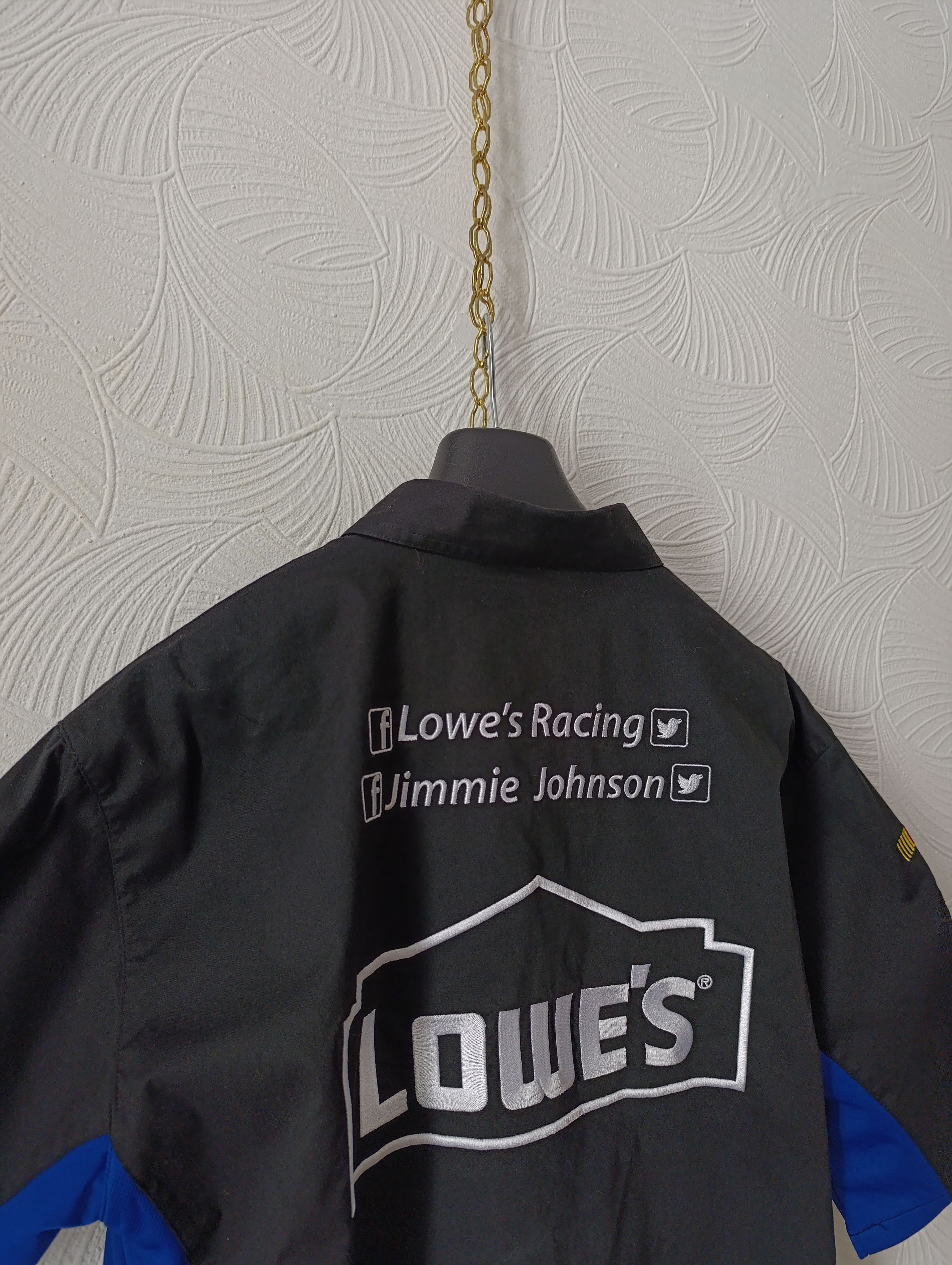 Chase Authentics JIMMIE JOHNSON CHASE LOWE'S BLACK RACING SHIRT MEN NASCAR Size US L / EU 52-54 / 3 - 12 Thumbnail