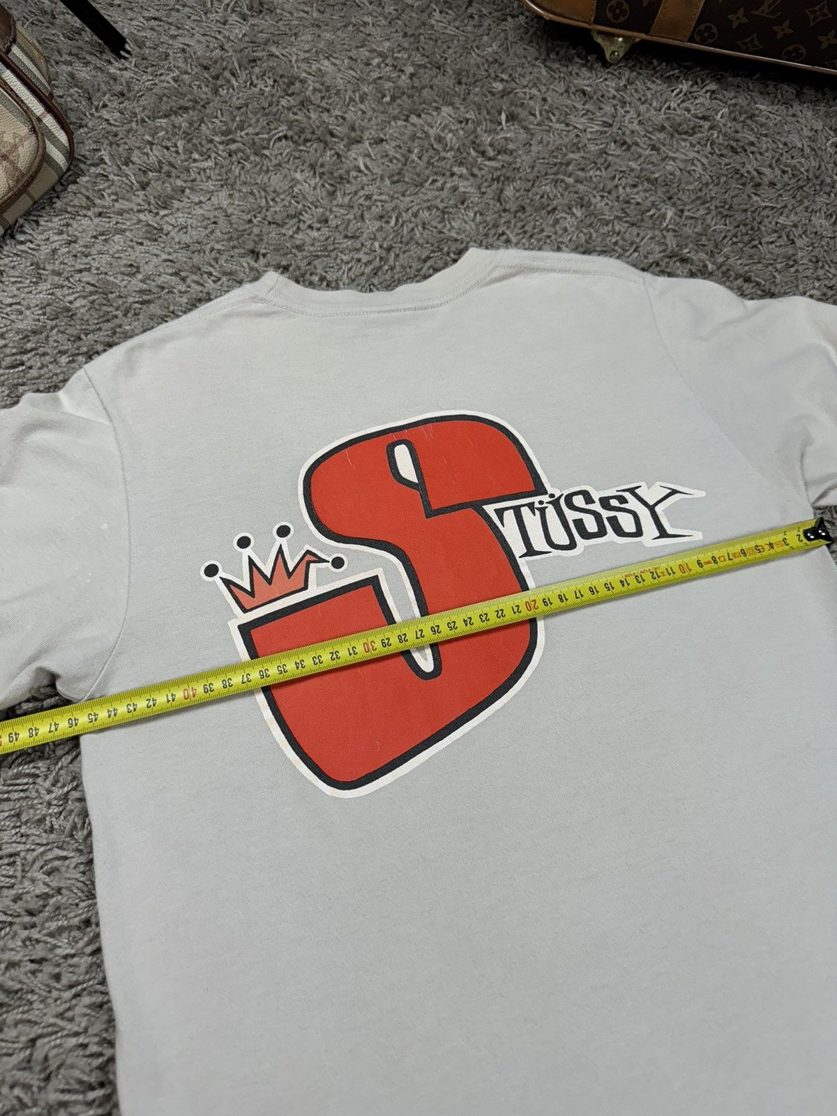 Stussy Vintage t shirt Stussy big S y2k original skate rap item Size US S / EU 44-46 / 1 - 6 Thumbnail