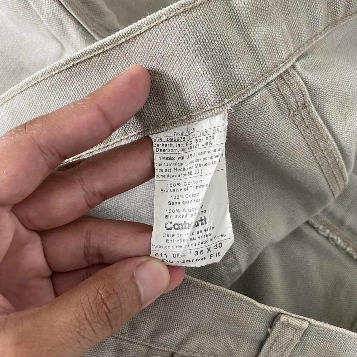Carhartt Vintage Carhartt Desert Grey Carpenter Workwear Pants Size US 36 / EU 52 - 20 Thumbnail