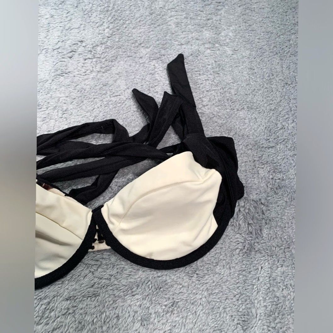 Vintage Beach Bunny Leopard Swim Top Large Beach Bunny Leopard swim top L Black Women Bikini Woman Size L / US 10 / IT 46 - 4 Thumbnail