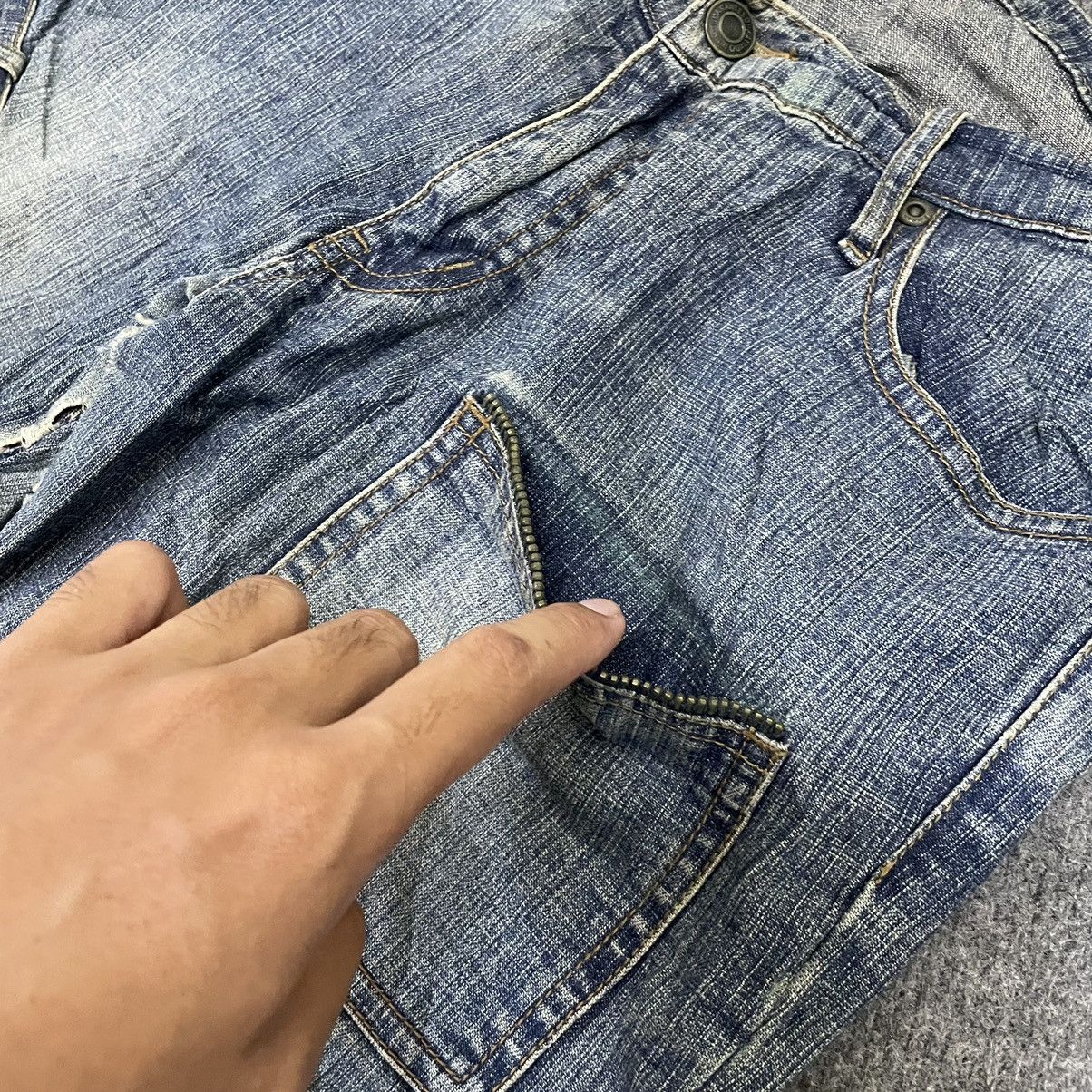 If Six Was Nine × Japanese Brand × Voodoo Tactical Ryu Ryu Bondage Multi Pockets Flare Jeans Size US 31 - 5 Thumbnail