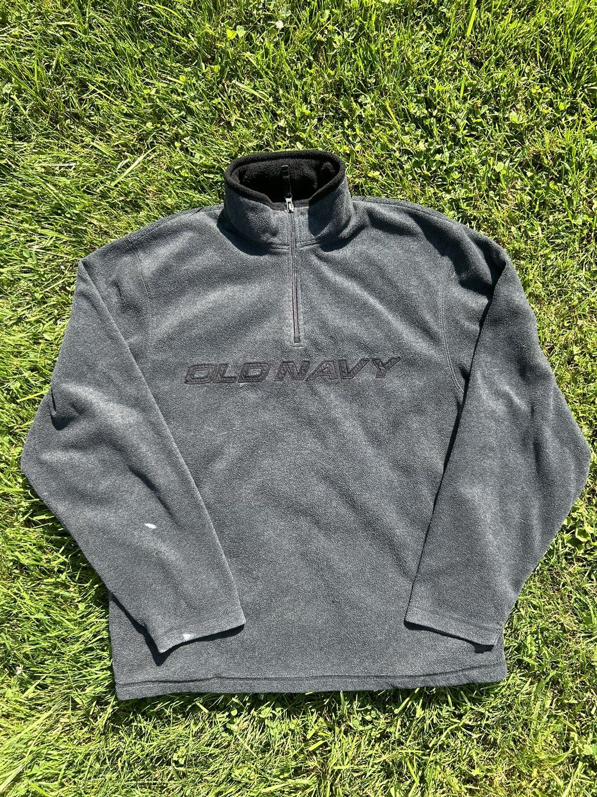Old Navy × Vintage Old Navy Fleece Quarter Zip Size US XL / EU 56 / 4 - 1 Thumbnail