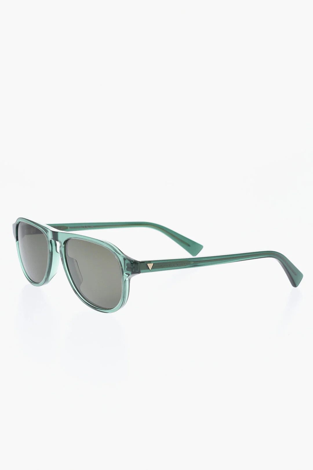 Bottega Veneta og1mm0426 Size: OS / Solid-Color Aviator Sunglasses in Green Size ONE SIZE - 2 Thumbnail