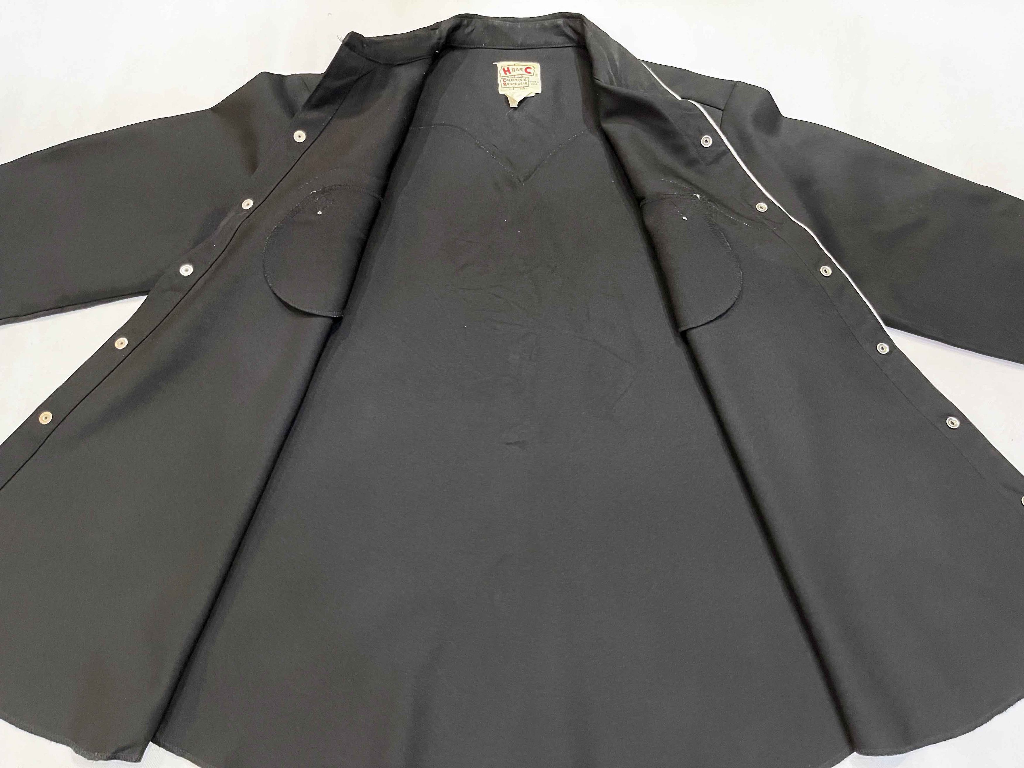 Vintage Vintage H Bar C Western Cowboy Embroidered Snap Button Shirt Size US L / EU 52-54 / 3 - 11 Thumbnail