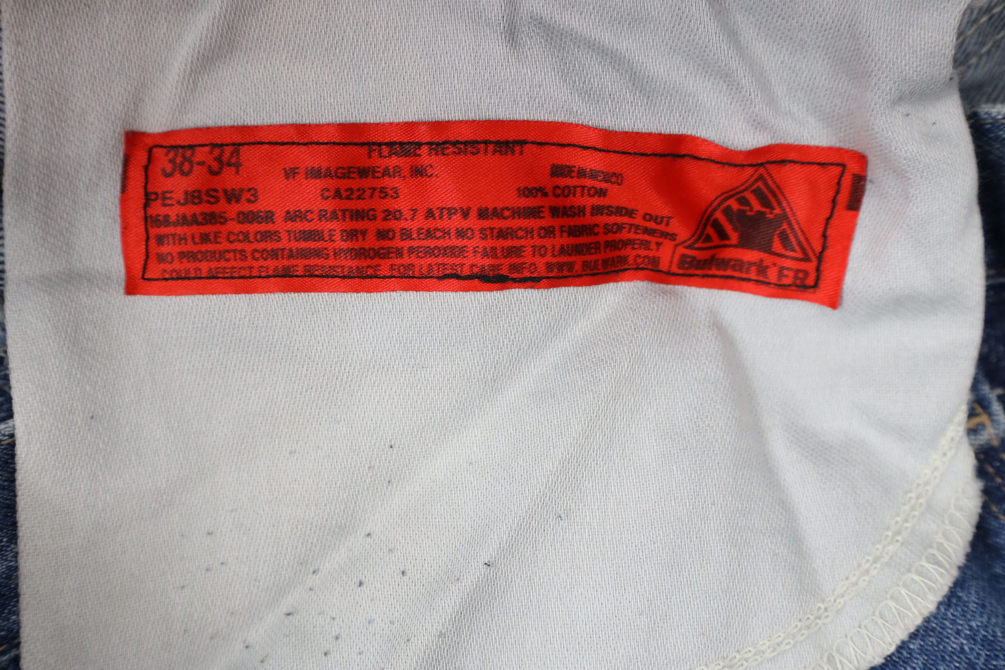 Vintage Vintage Bulwark FR Resistant Wide Leg Dungaree Denim Jeans Size US 38 / EU 54 - 6 Thumbnail