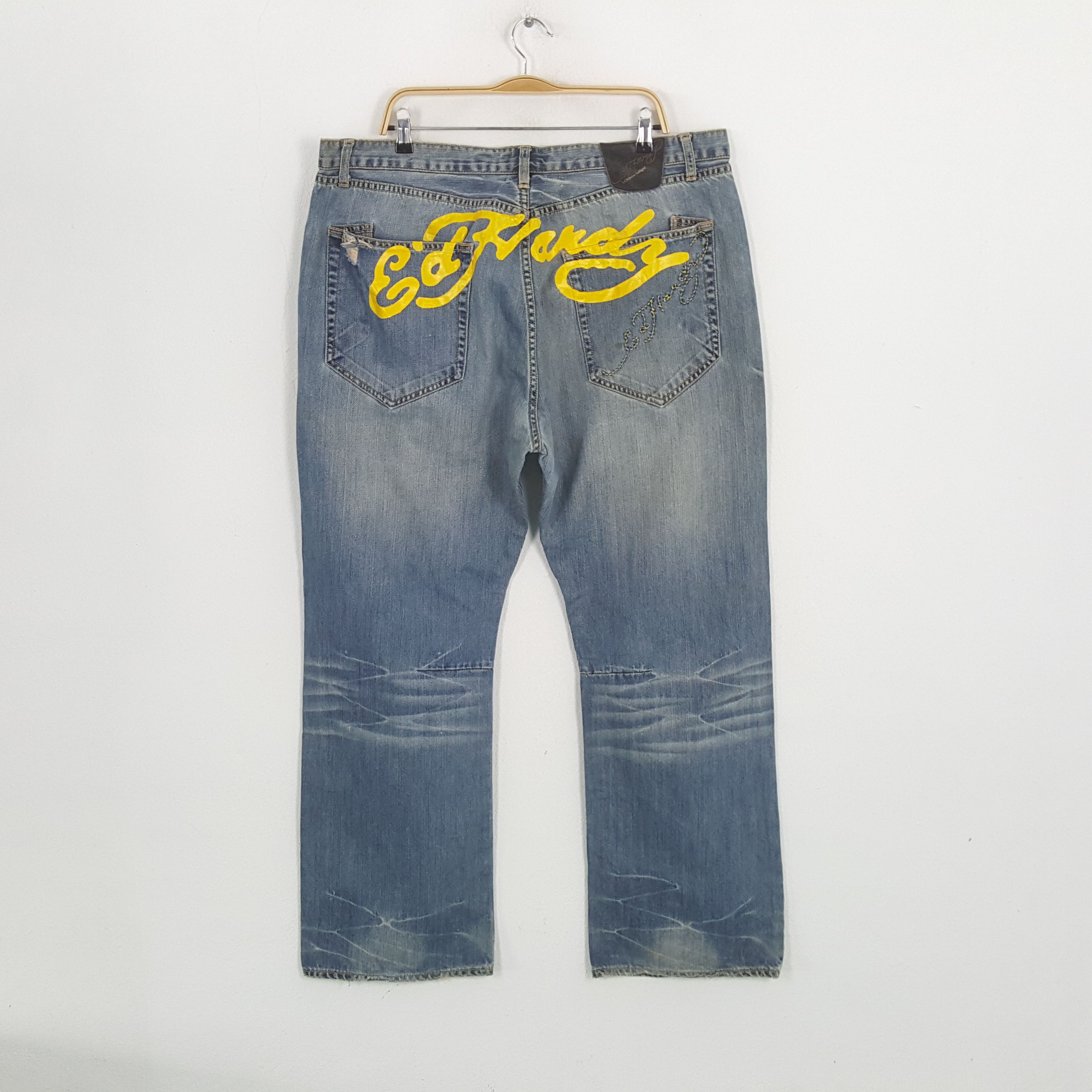 Christian Audigier × Ed Hardy × Vintage Vintage ED-HARDY by CHRISTIAN AUDIGIER Designer Brand Jeans Size US 41 - 1 Thumbnail