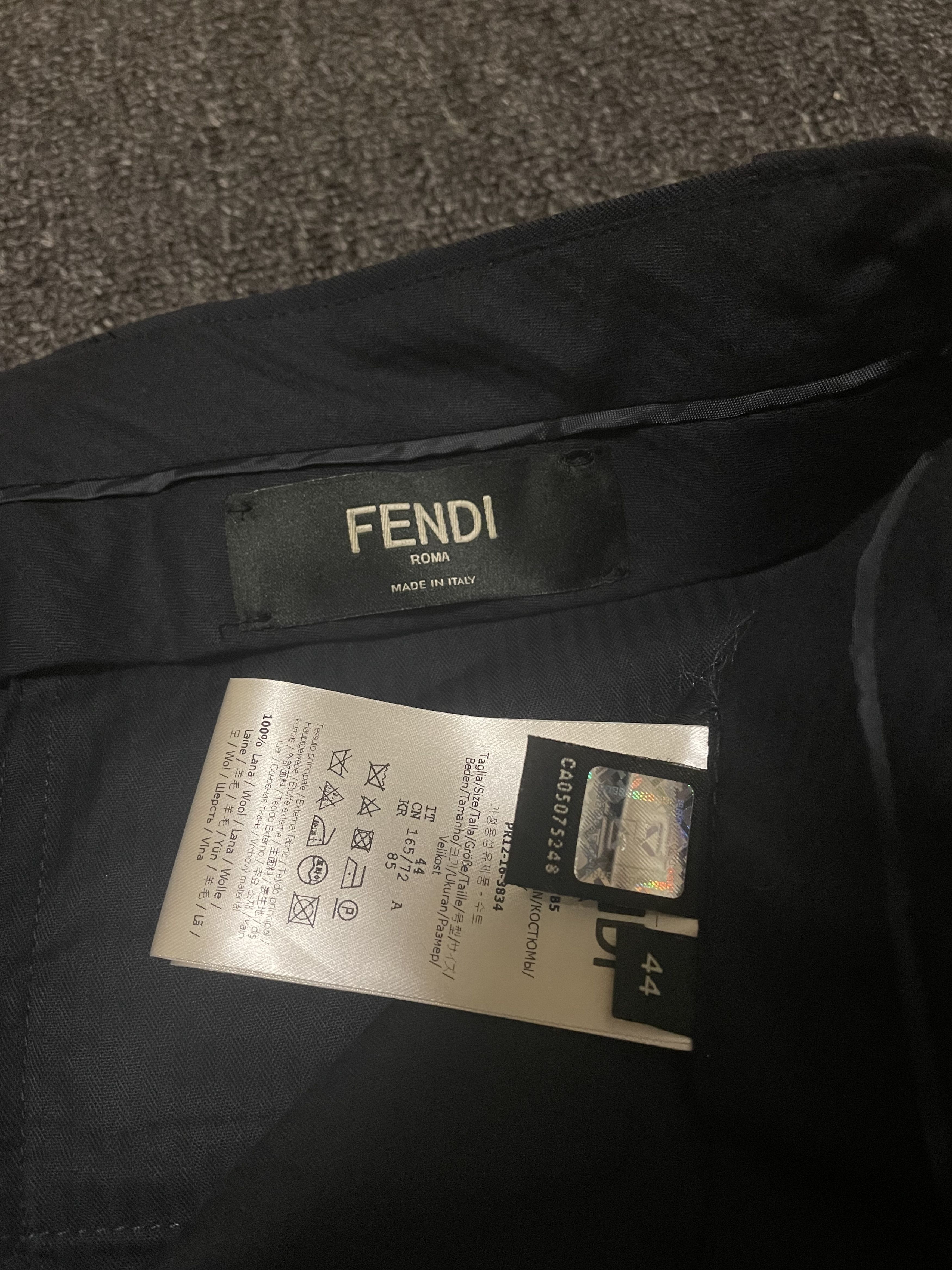 Fendi FENDI Black wool casual pants/suit pants, size 44 Size US 28 / EU 44 - 6 Thumbnail
